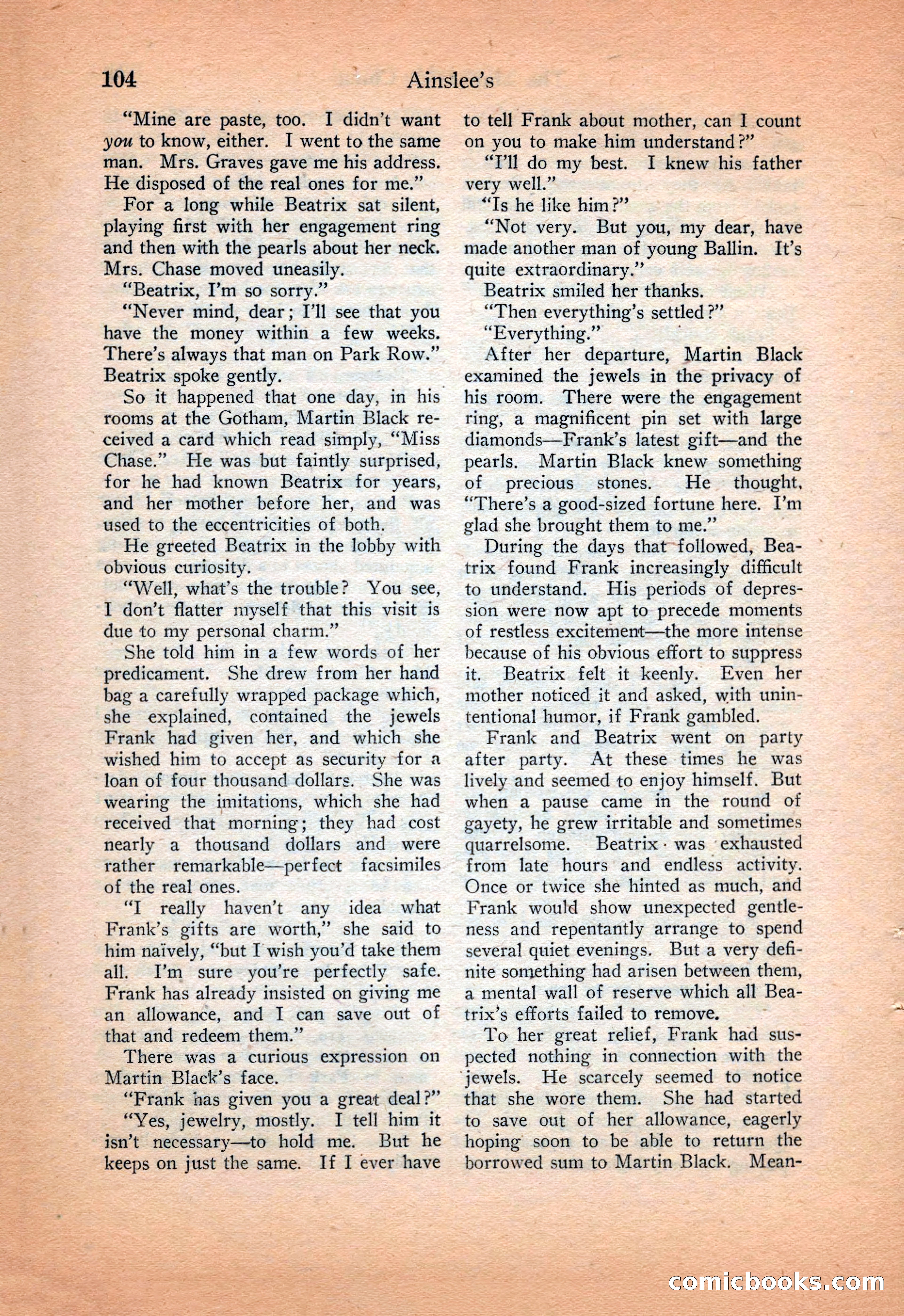 Ainslee's Magazine Cover — page 114 of 178