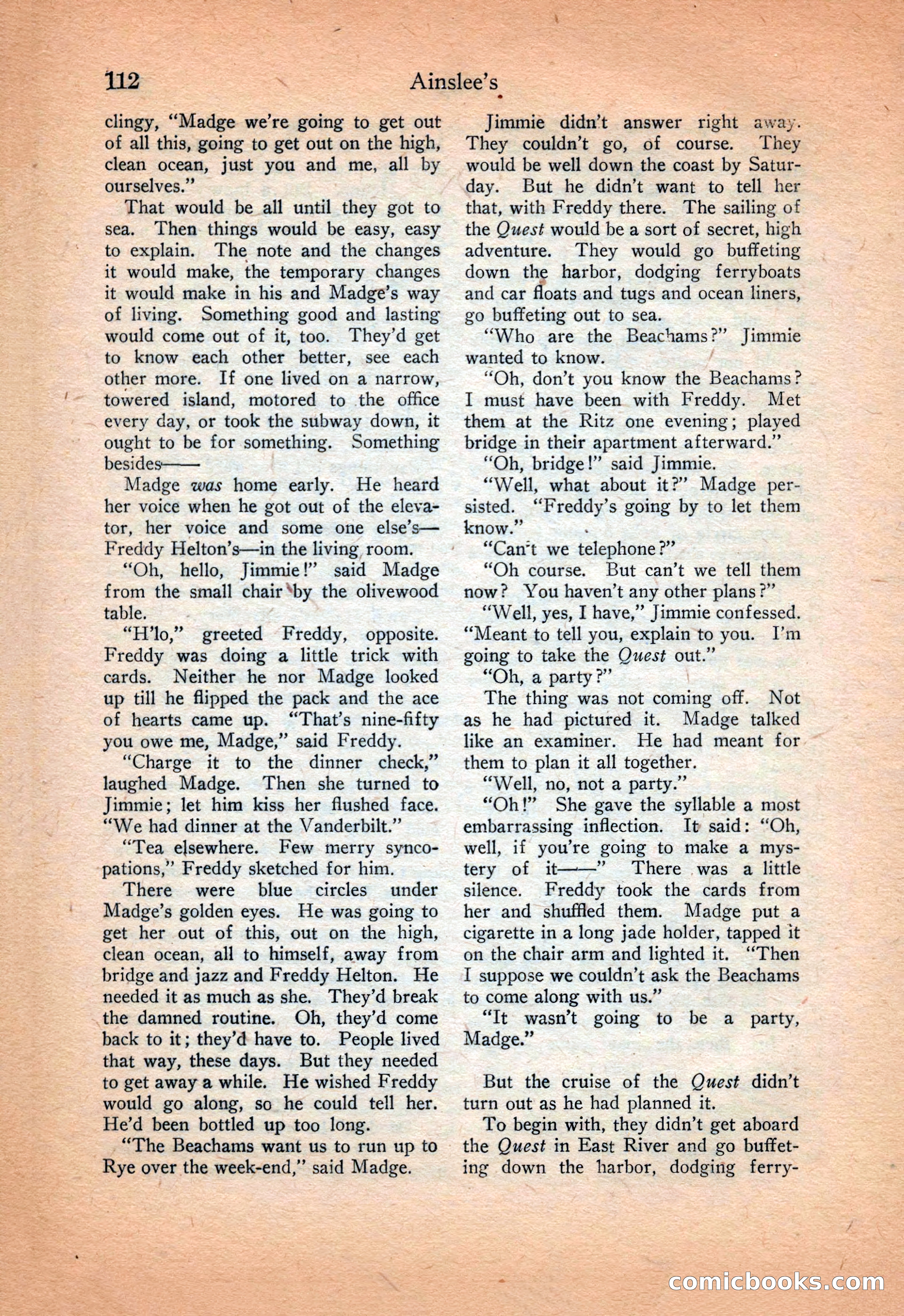Ainslee's Magazine Cover — page 122 of 178