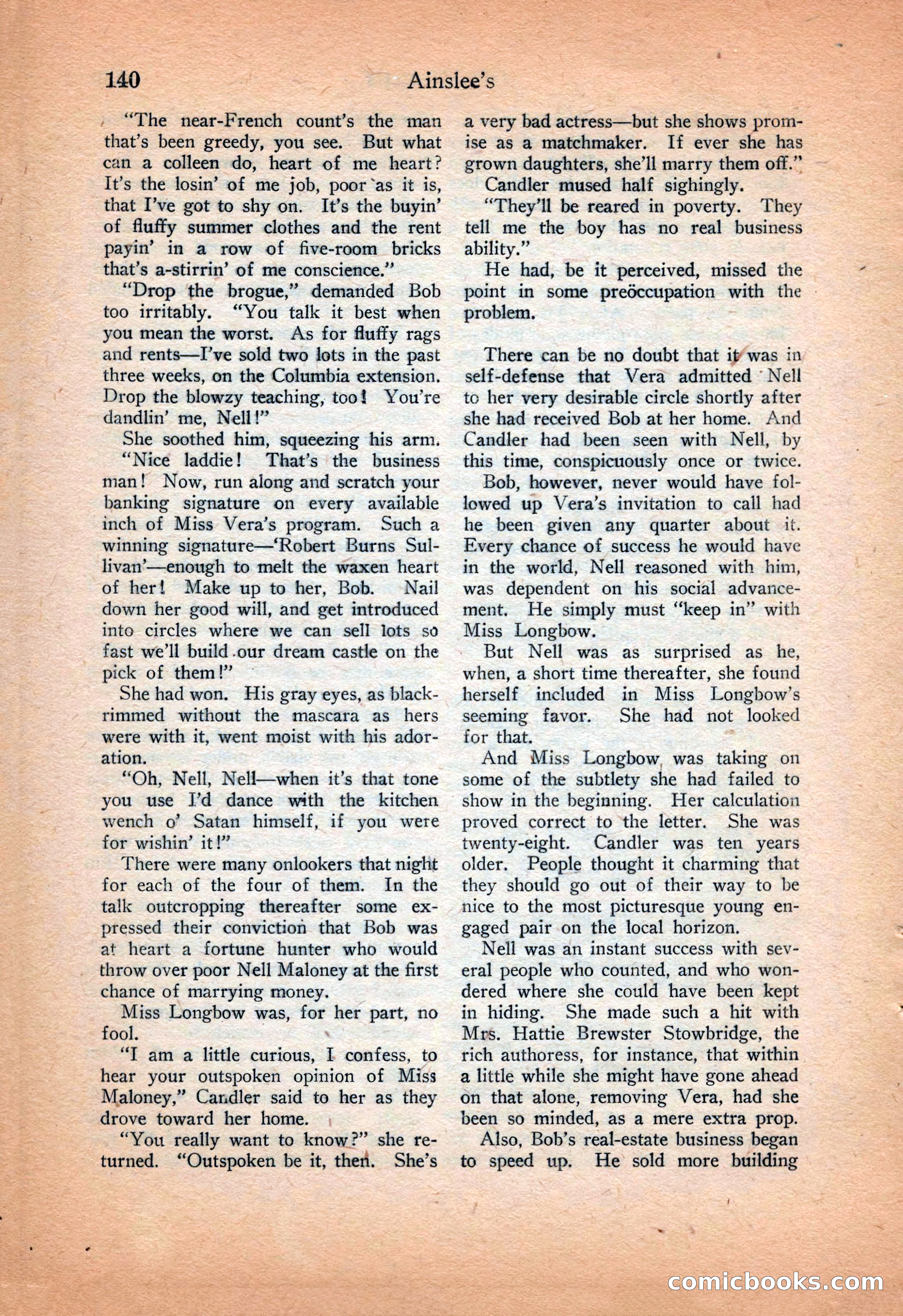 Ainslee's Magazine Cover — page 148 of 178