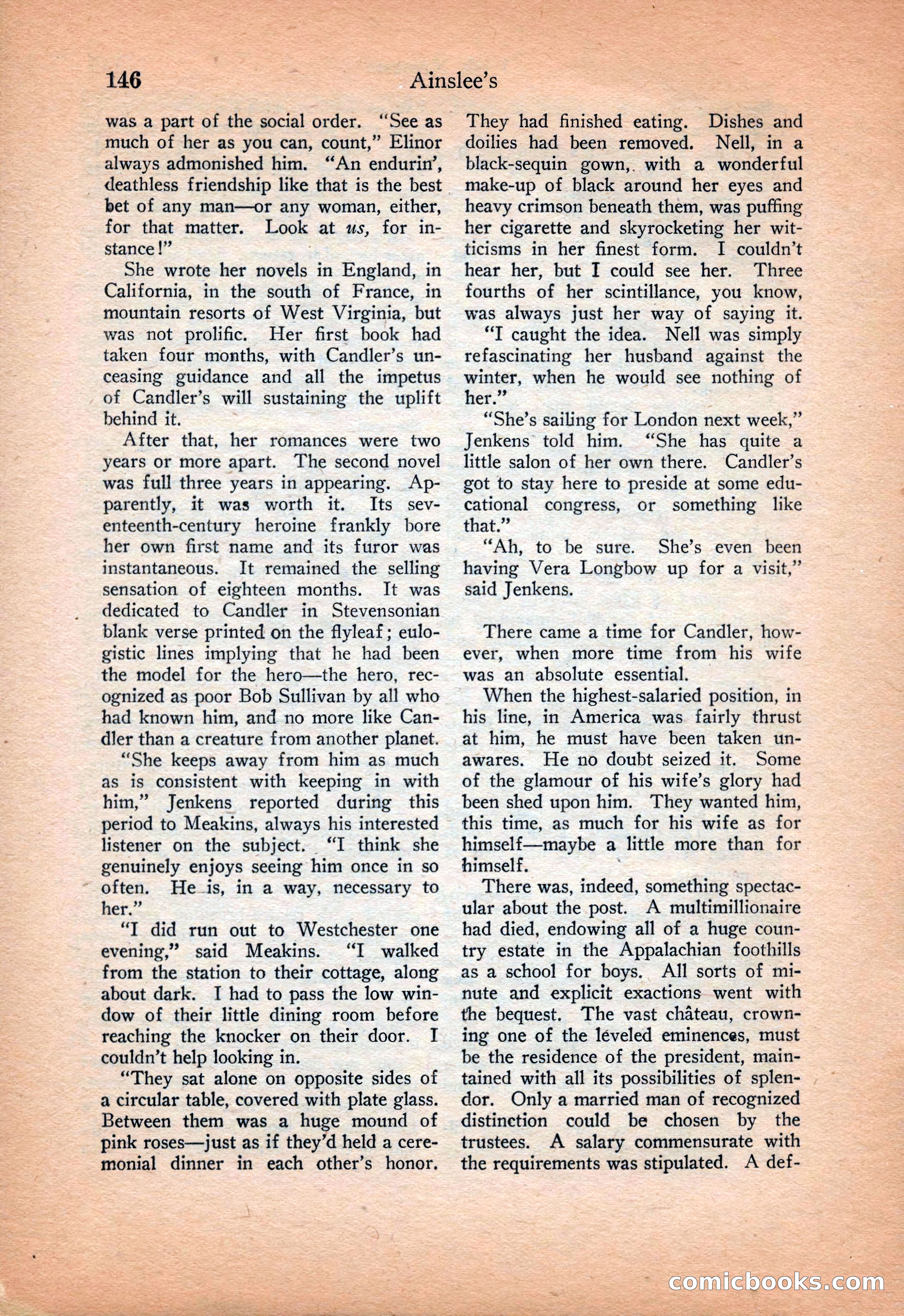 Ainslee's Magazine Cover — page 154 of 178