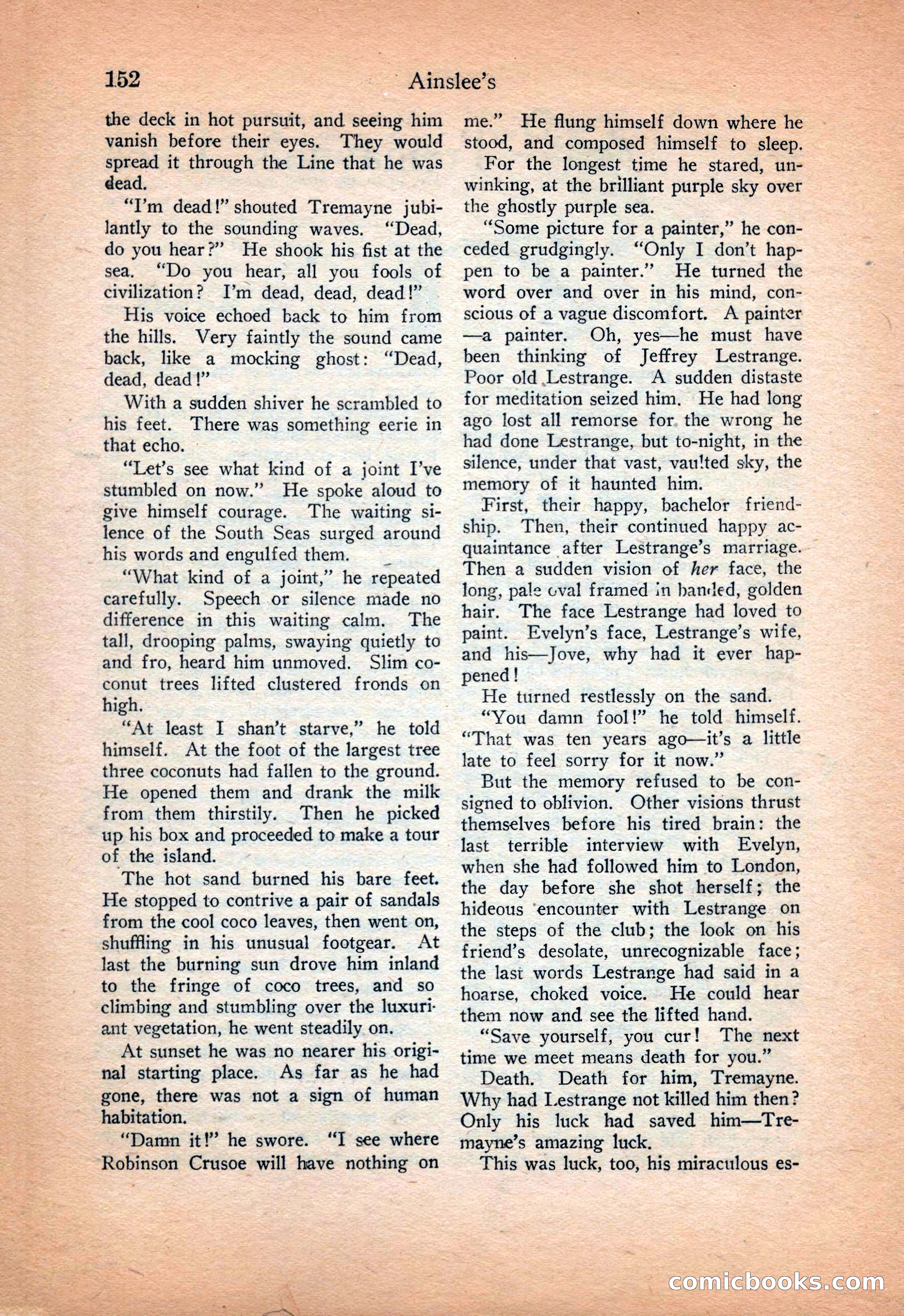 Ainslee's Magazine Cover — page 160 of 178