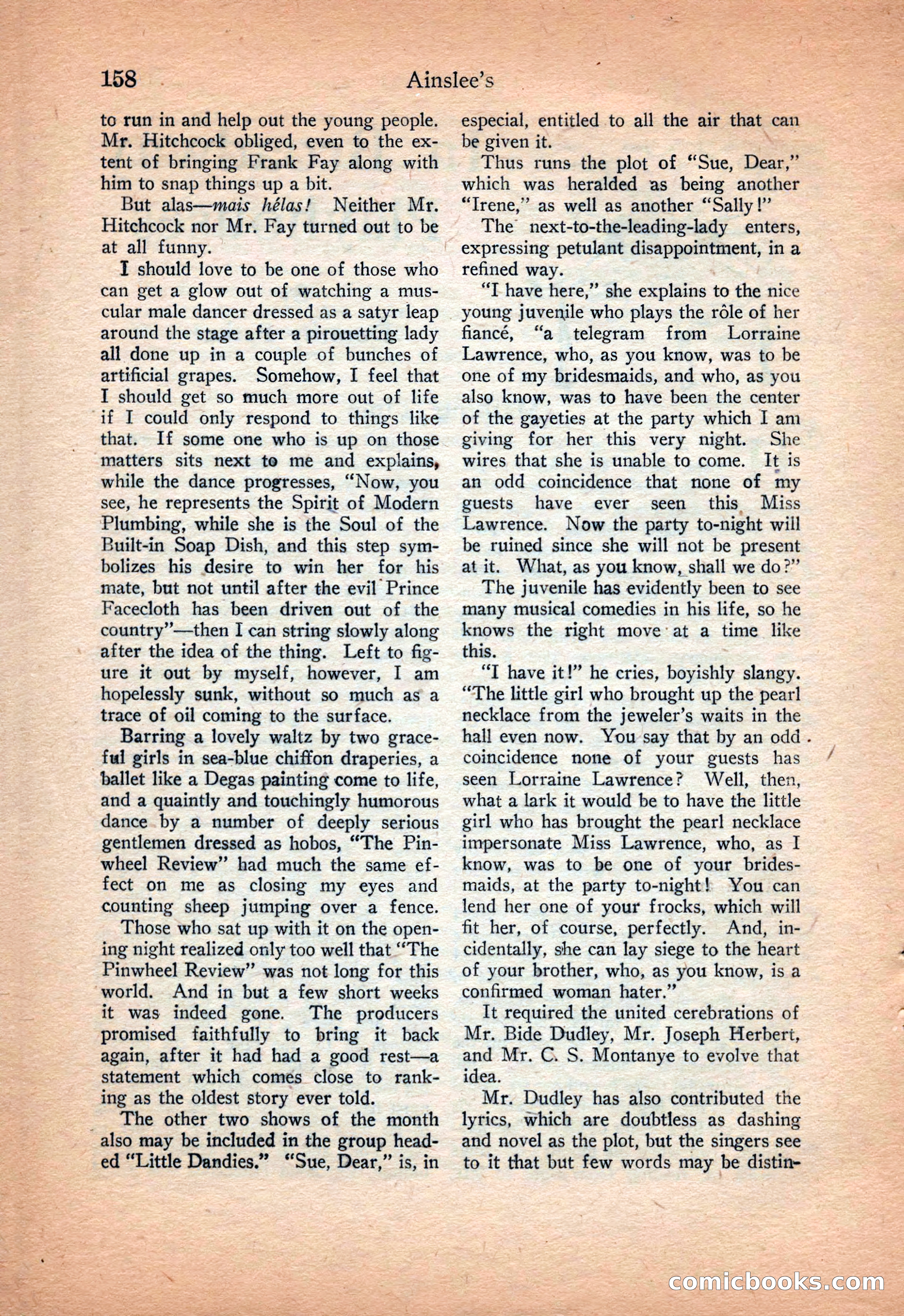 Ainslee's Magazine Cover — page 166 of 178