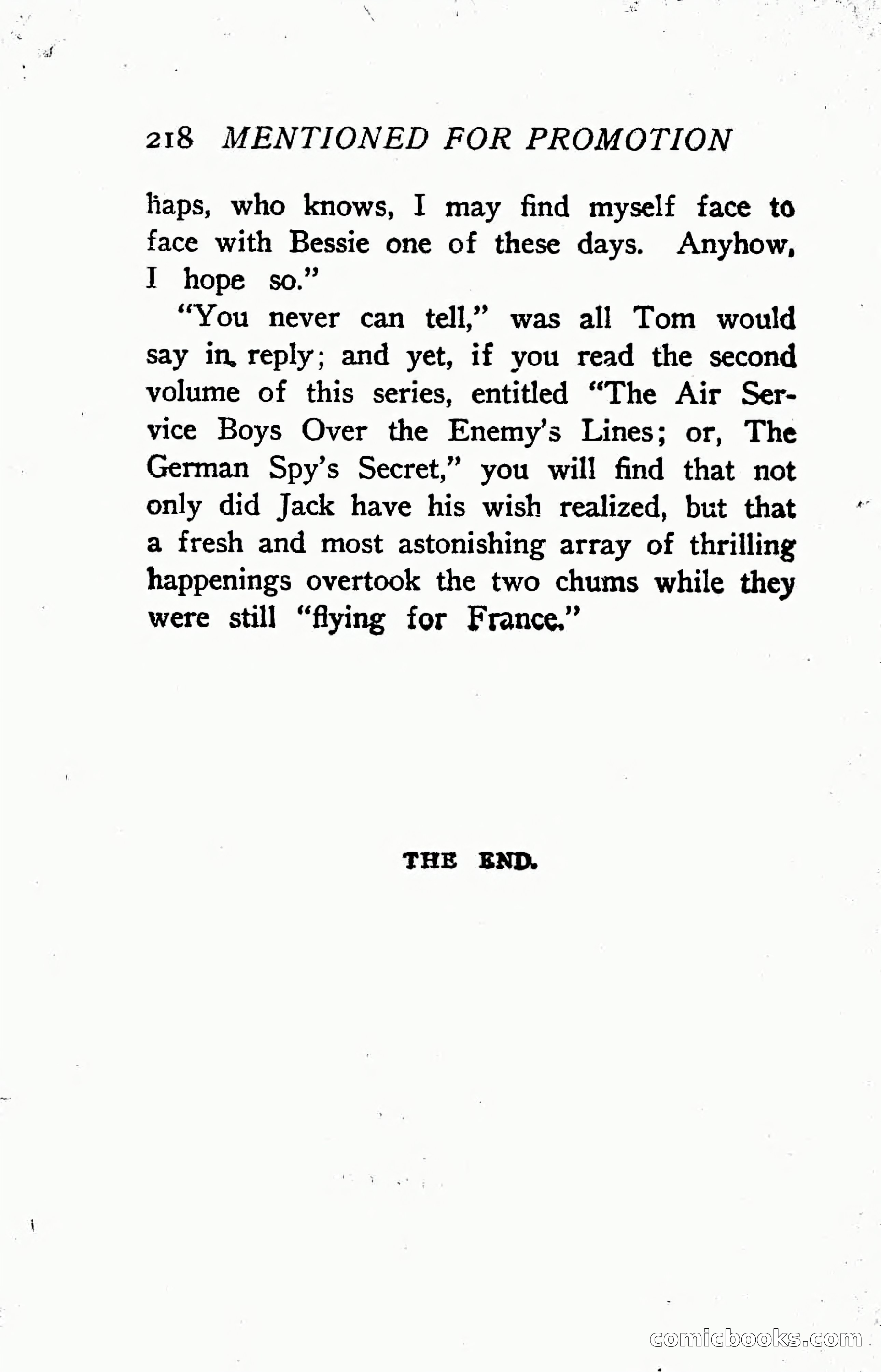Air Service Boys Flying for France — page 223 of 223