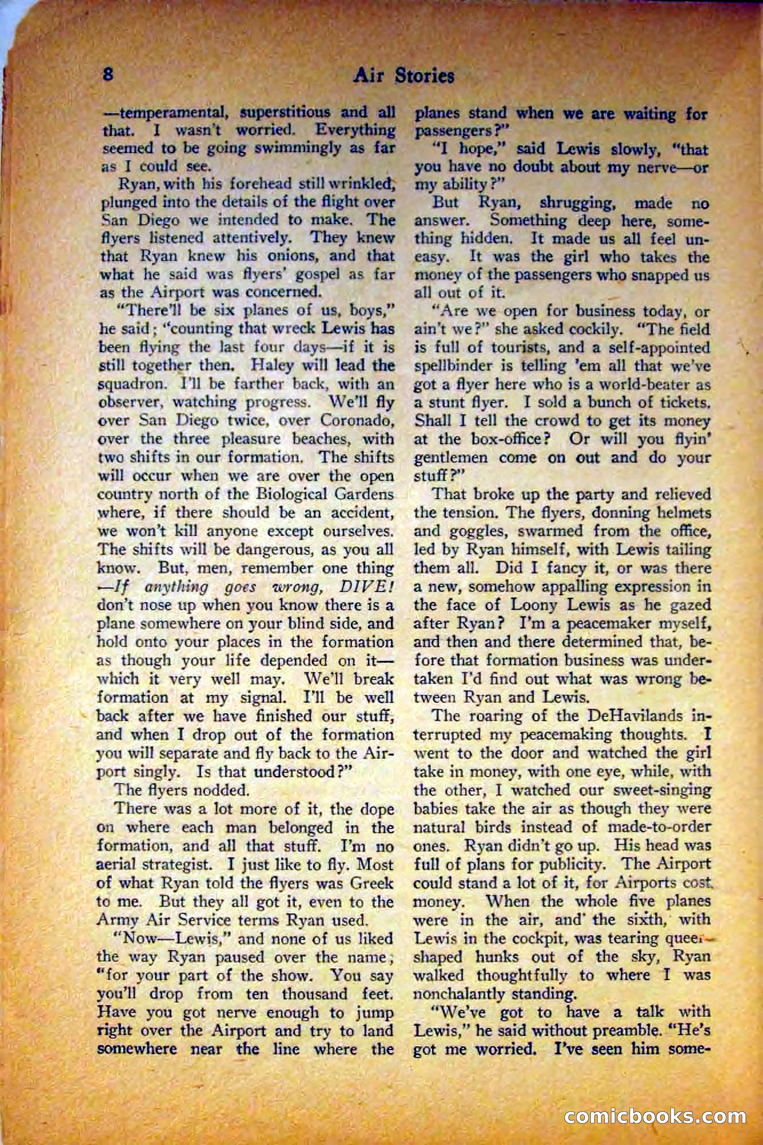 Air Stories, August 1927 — page 12 of 132