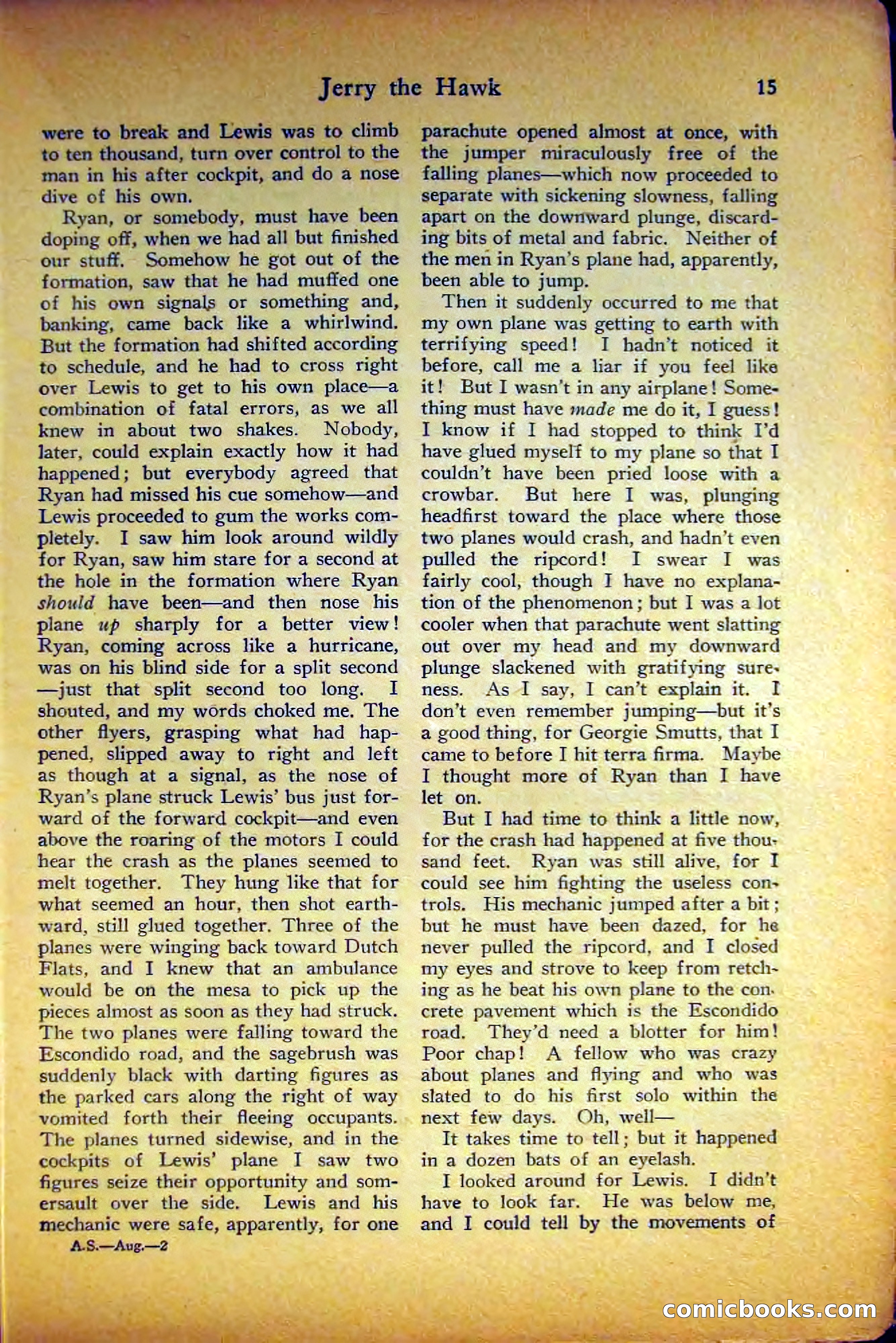 Air Stories, August 1927 — page 19 of 132
