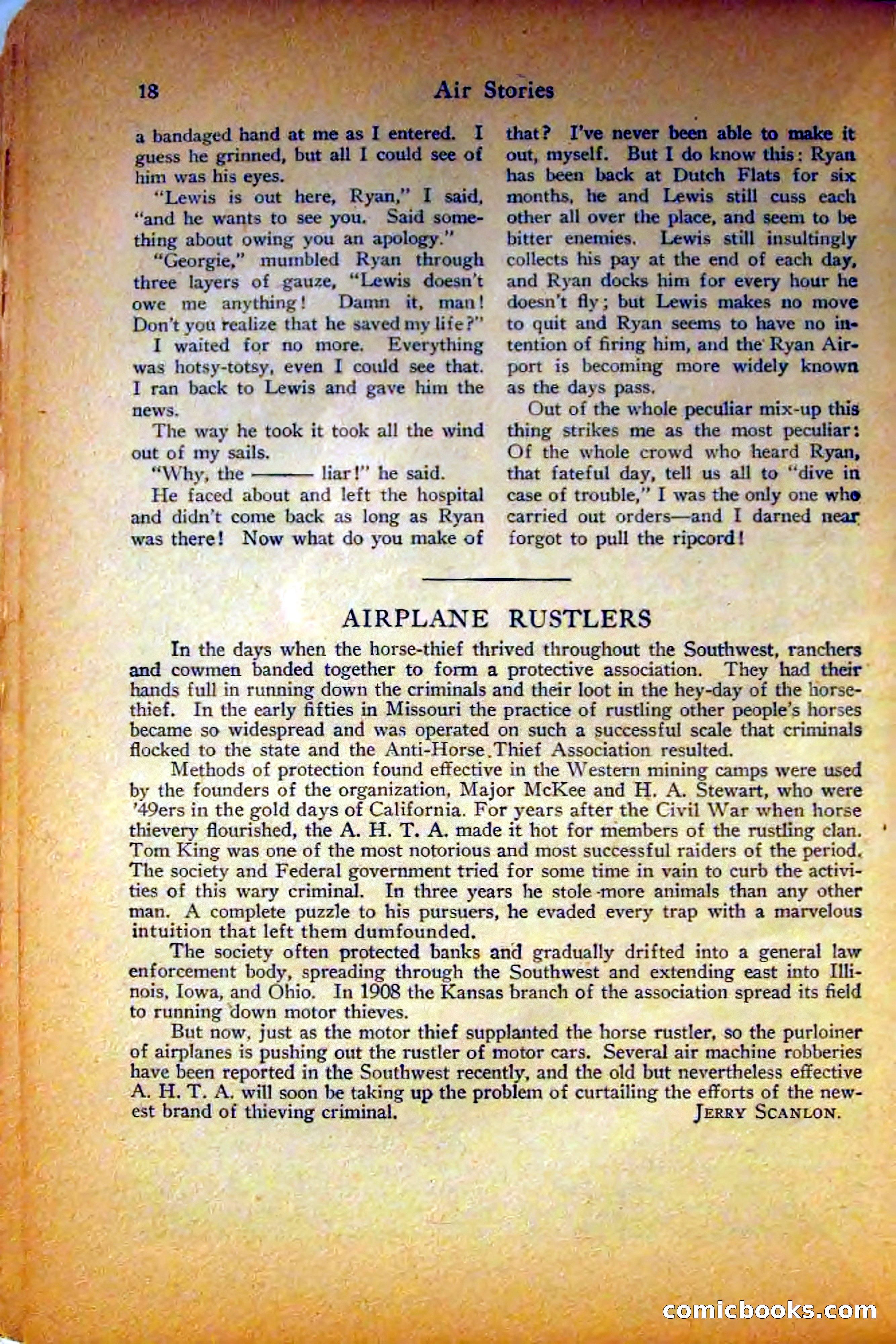 Air Stories, August 1927 — page 22 of 132