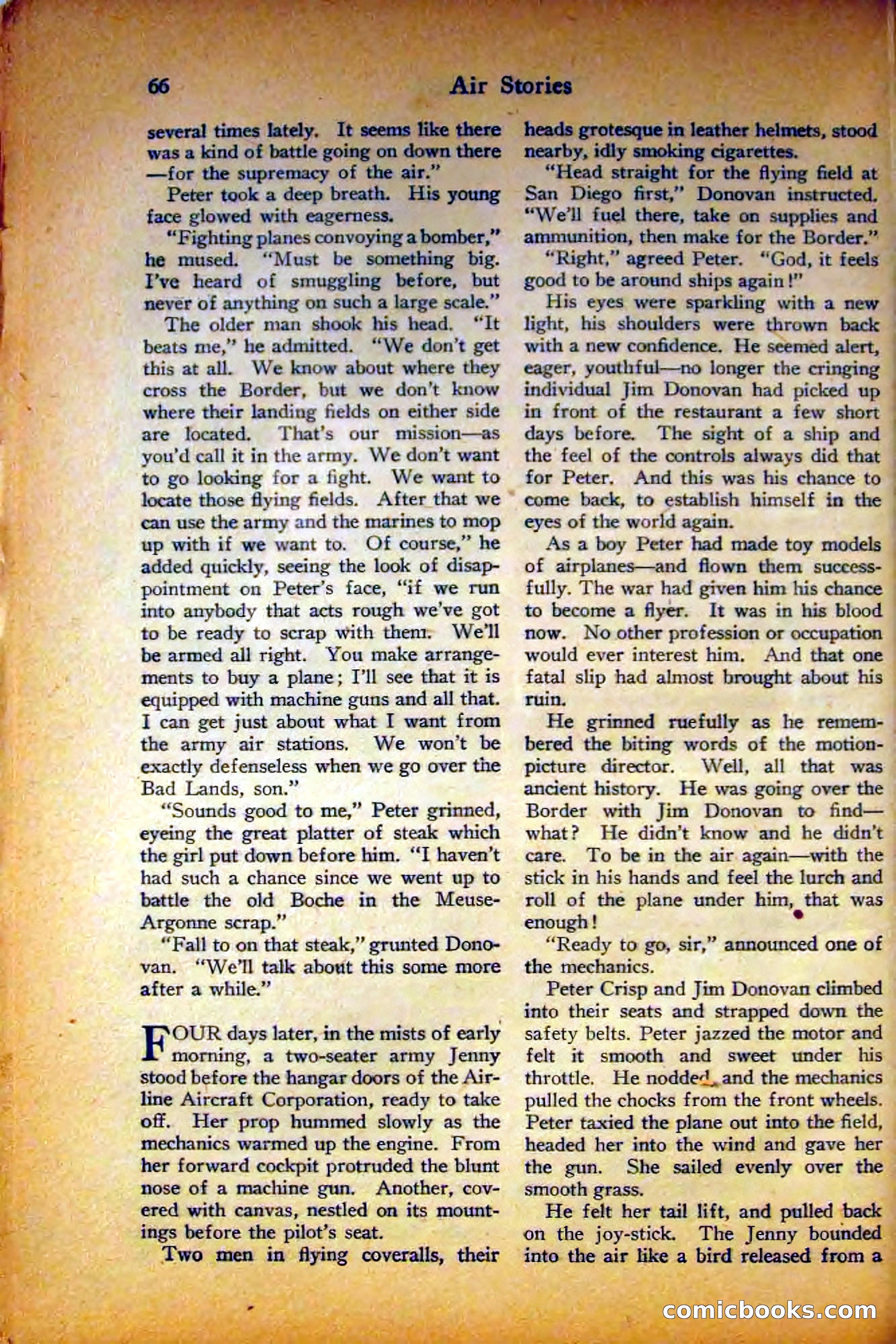 Air Stories, August 1927 — page 70 of 132