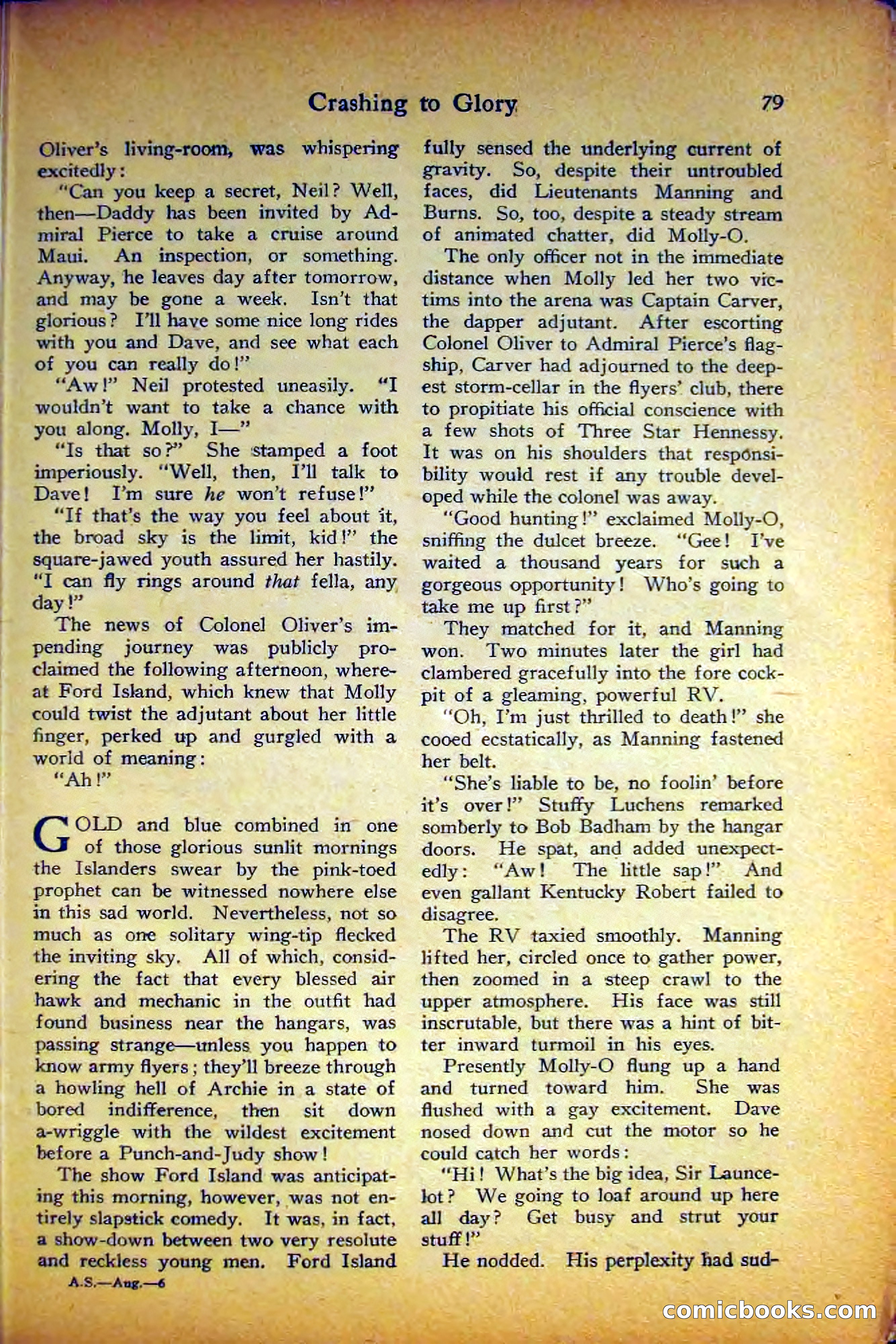 Air Stories, August 1927 — page 83 of 132