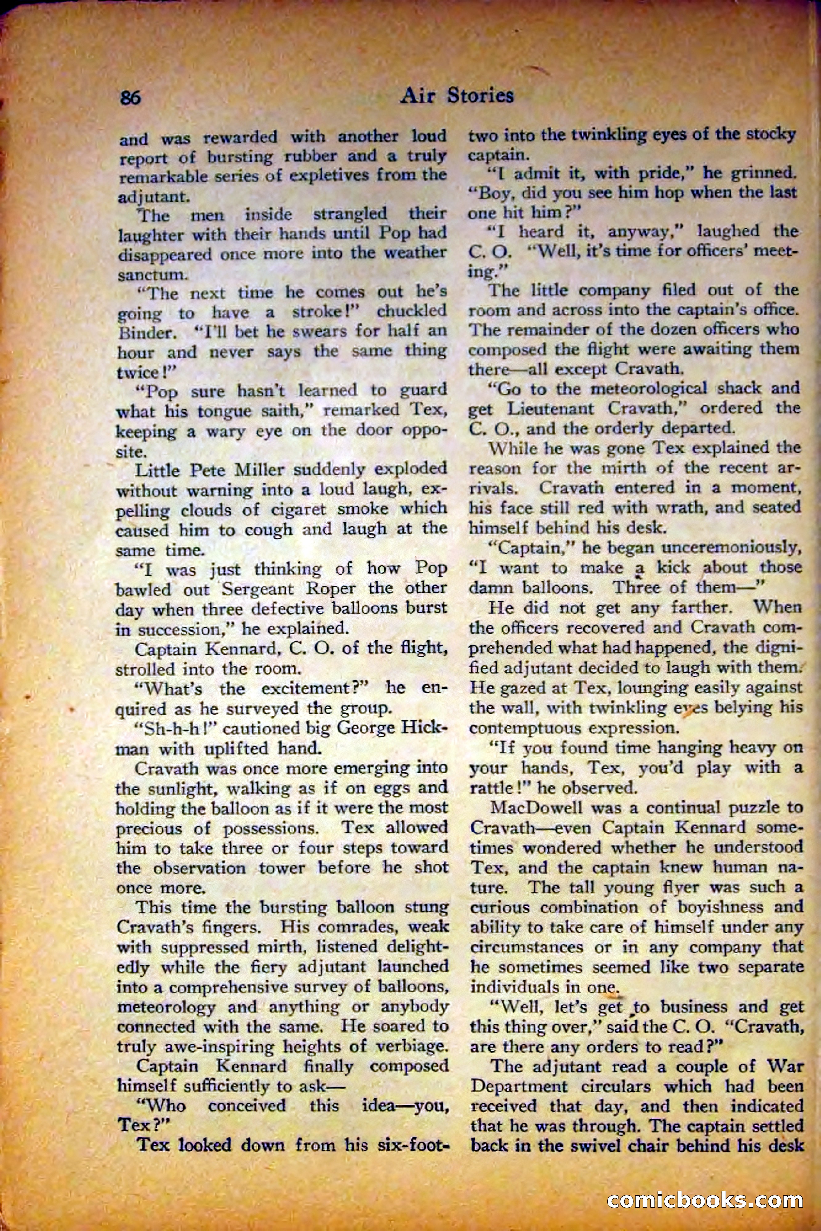 Air Stories, August 1927 — page 90 of 132