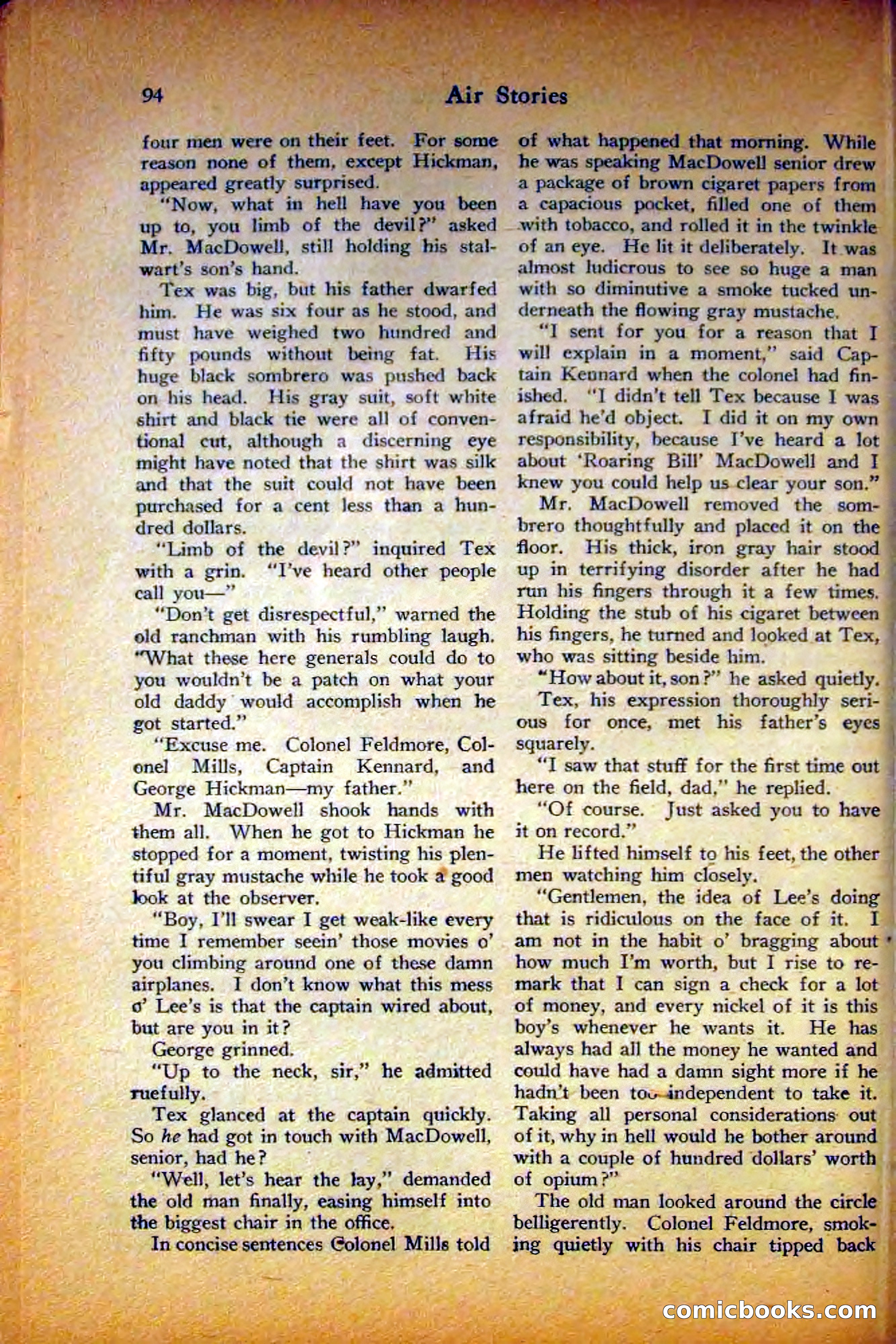 Air Stories, August 1927 — page 98 of 132