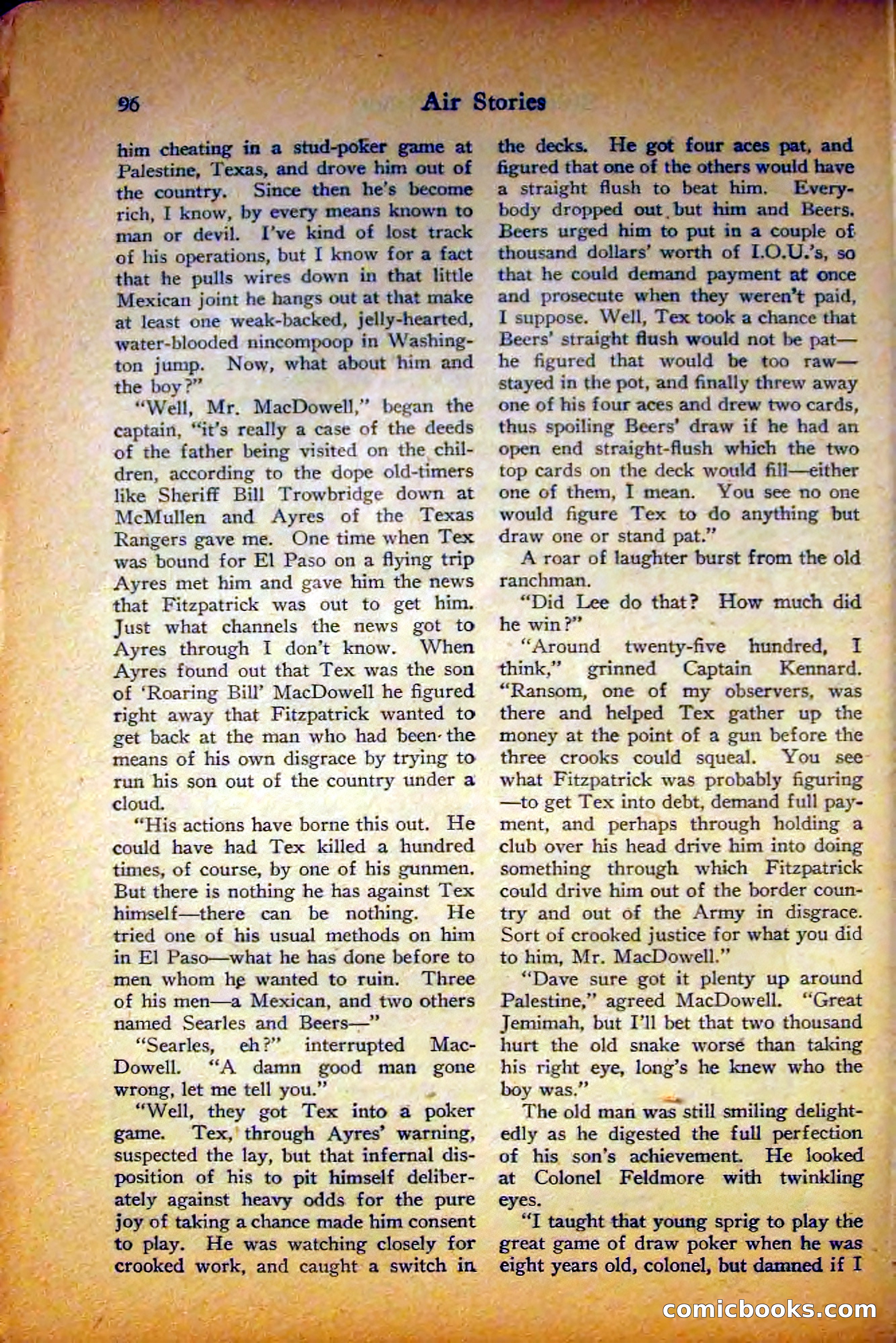 Air Stories, August 1927 — page 100 of 132