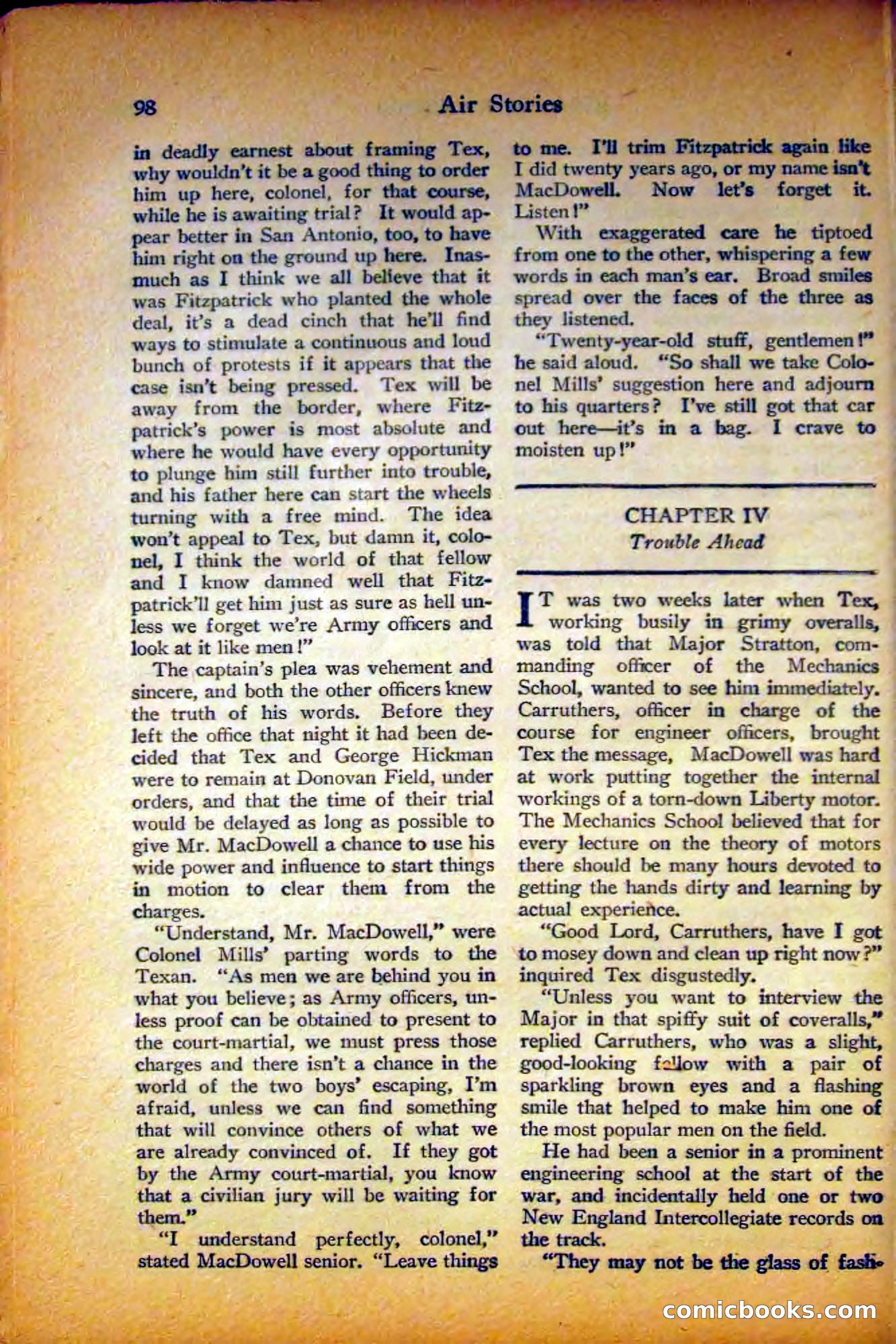 Air Stories, August 1927 — page 102 of 132