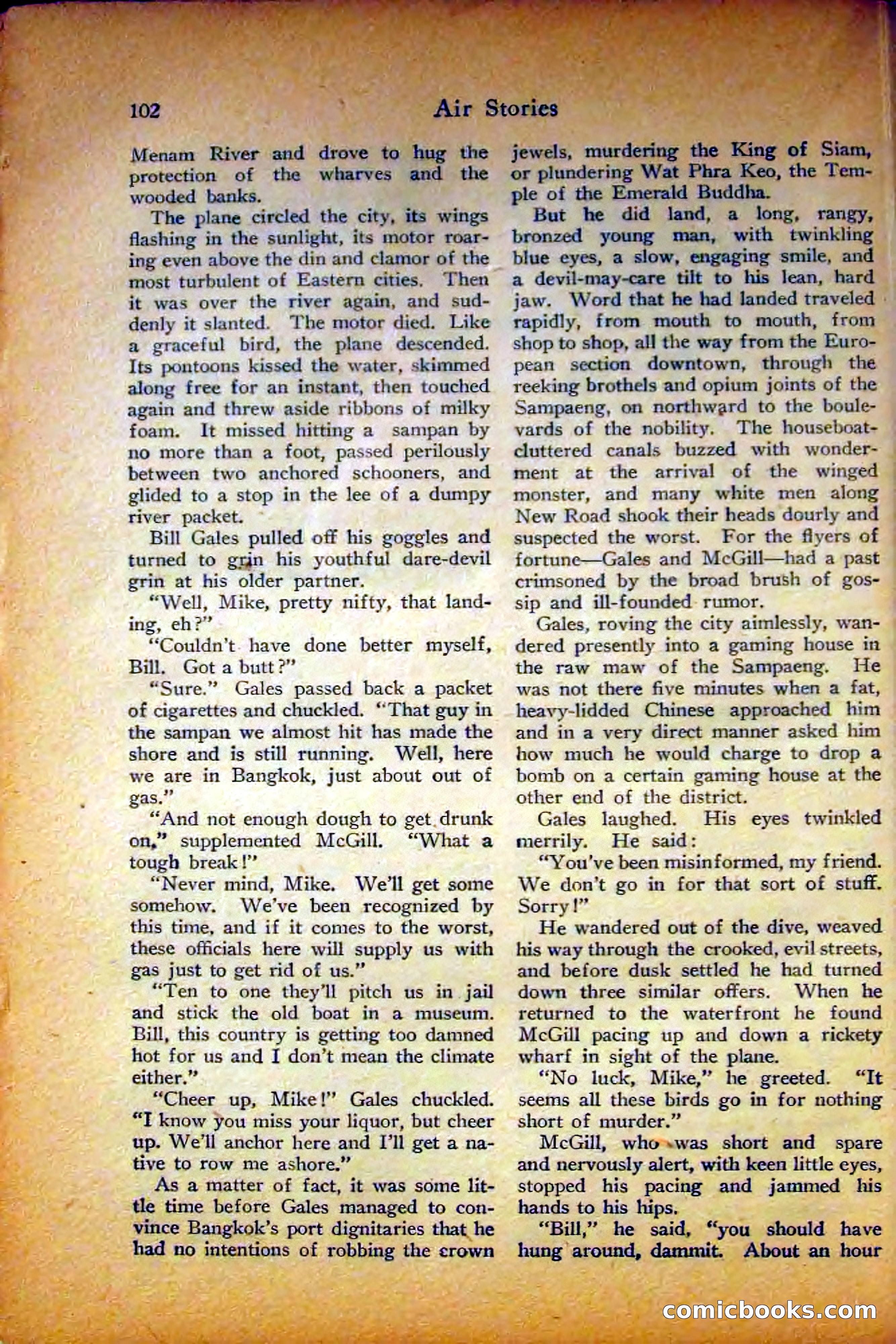 Air Stories, August 1927 — page 106 of 132