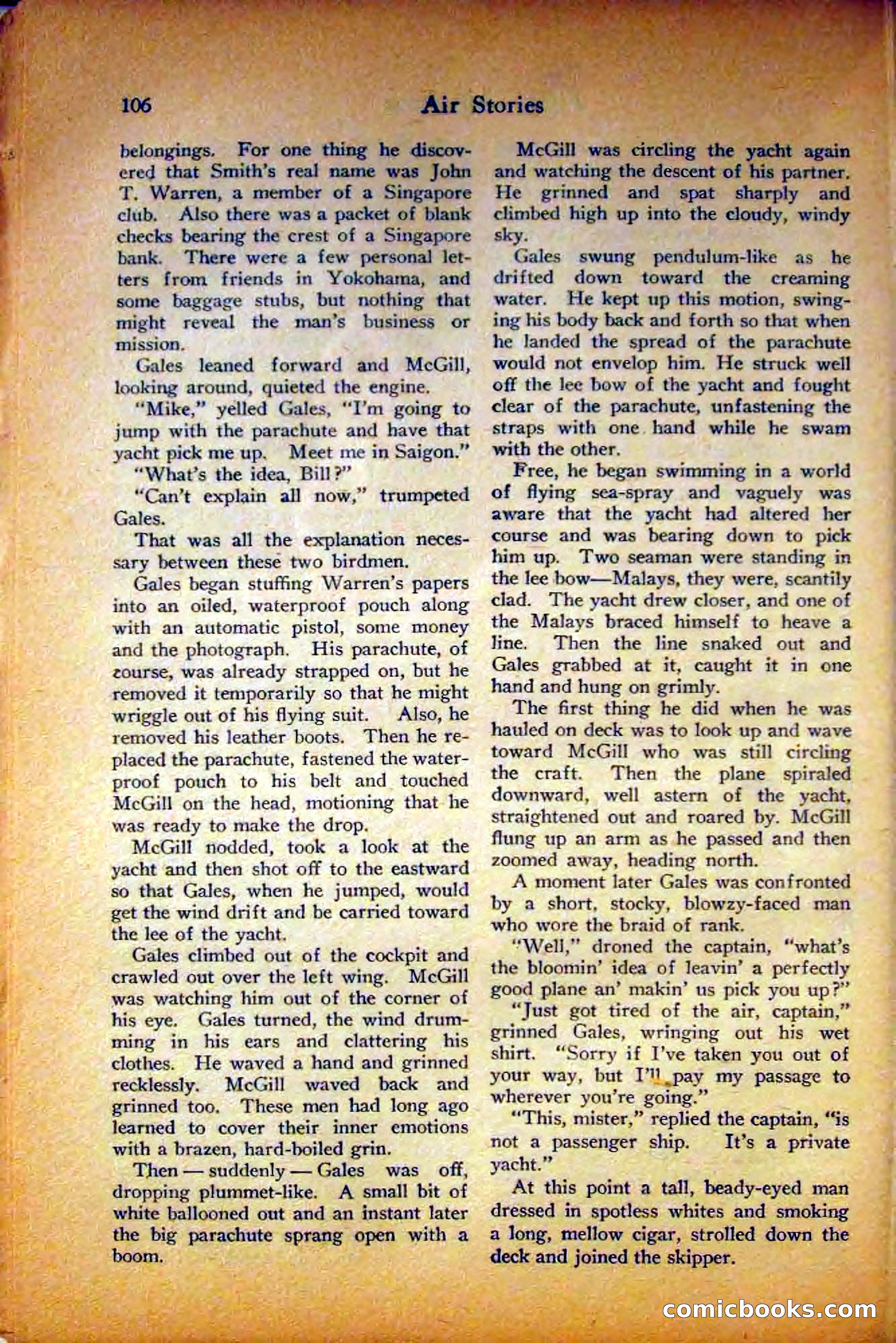 Air Stories, August 1927 — page 110 of 132