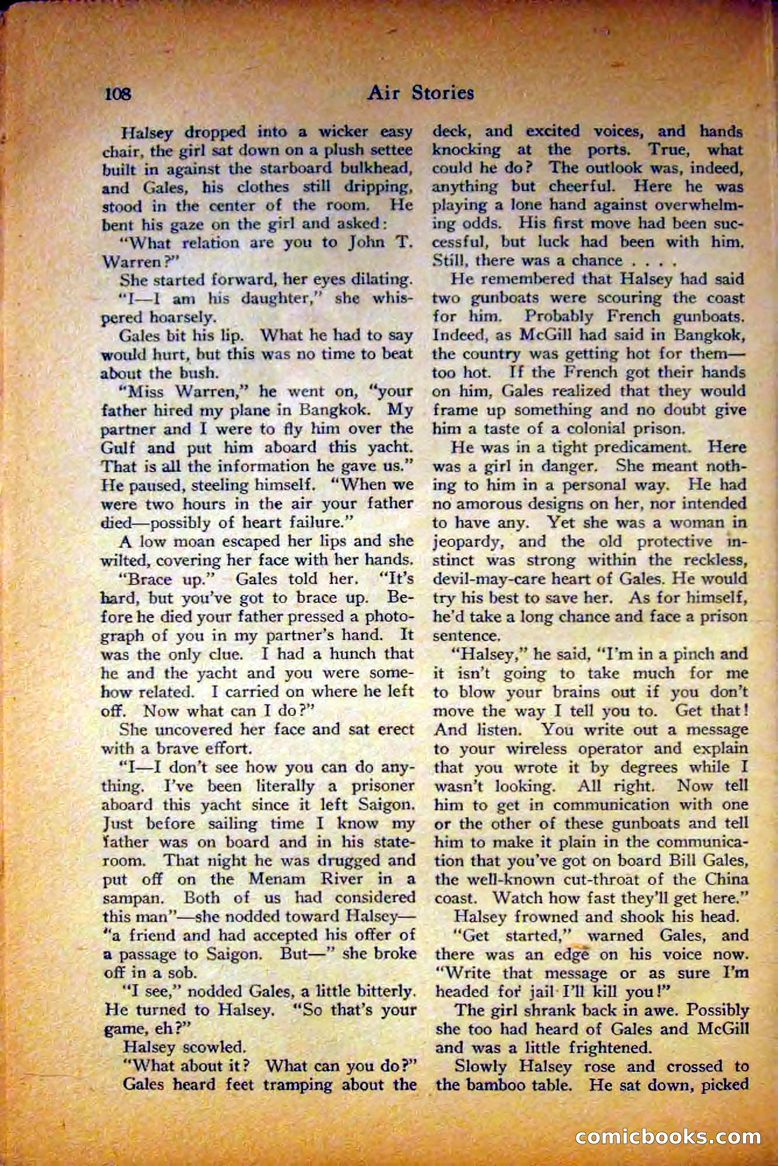 Air Stories, August 1927 — page 112 of 132