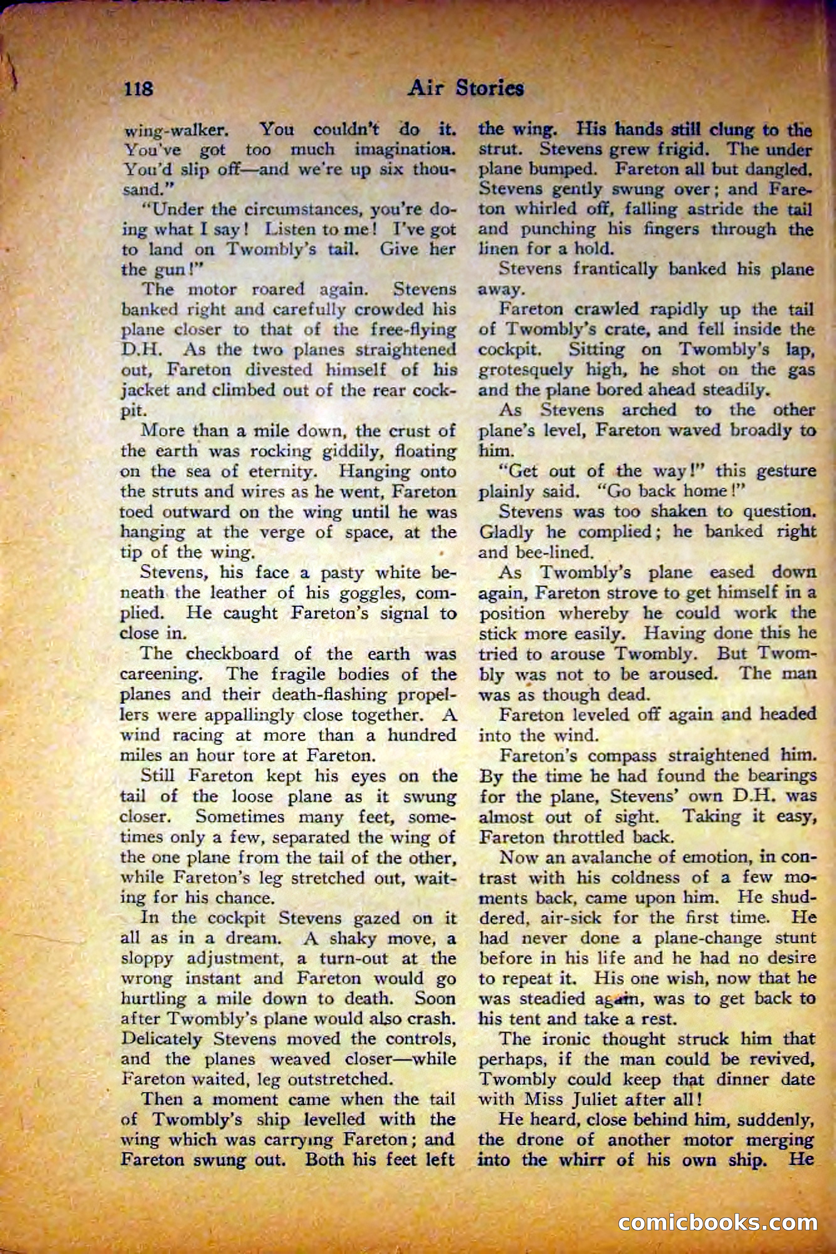 Air Stories, August 1927 — page 122 of 132