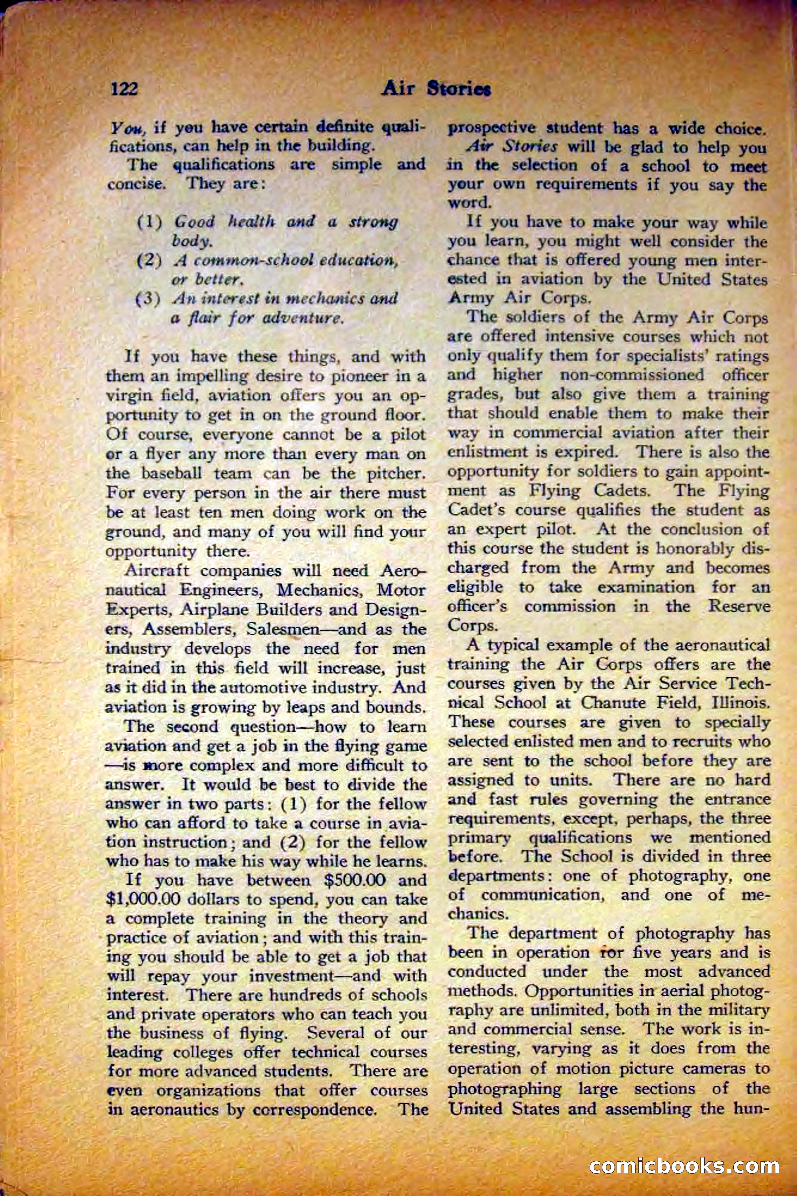 Air Stories, August 1927 — page 126 of 132