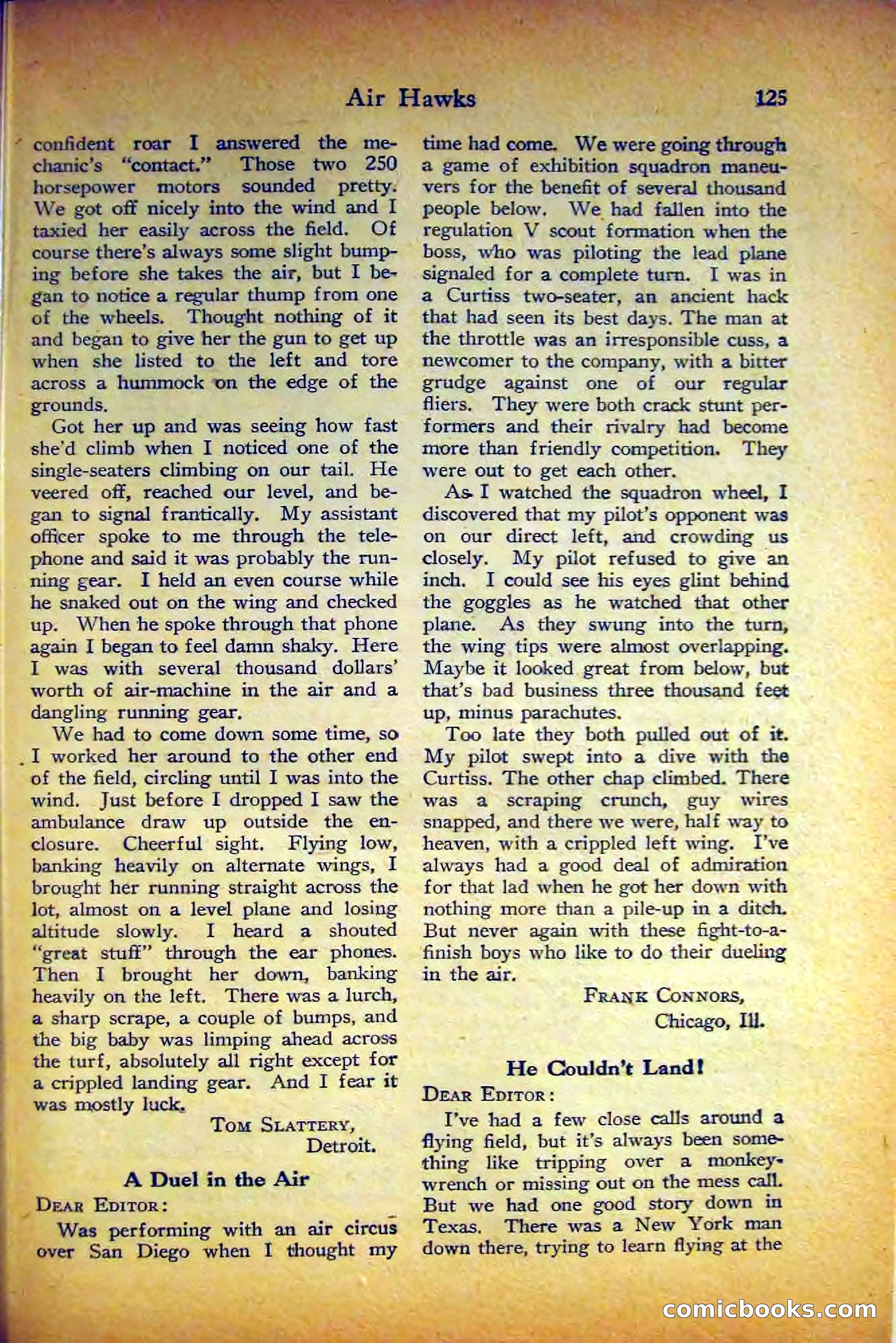 Air Stories, August 1927 — page 129 of 132