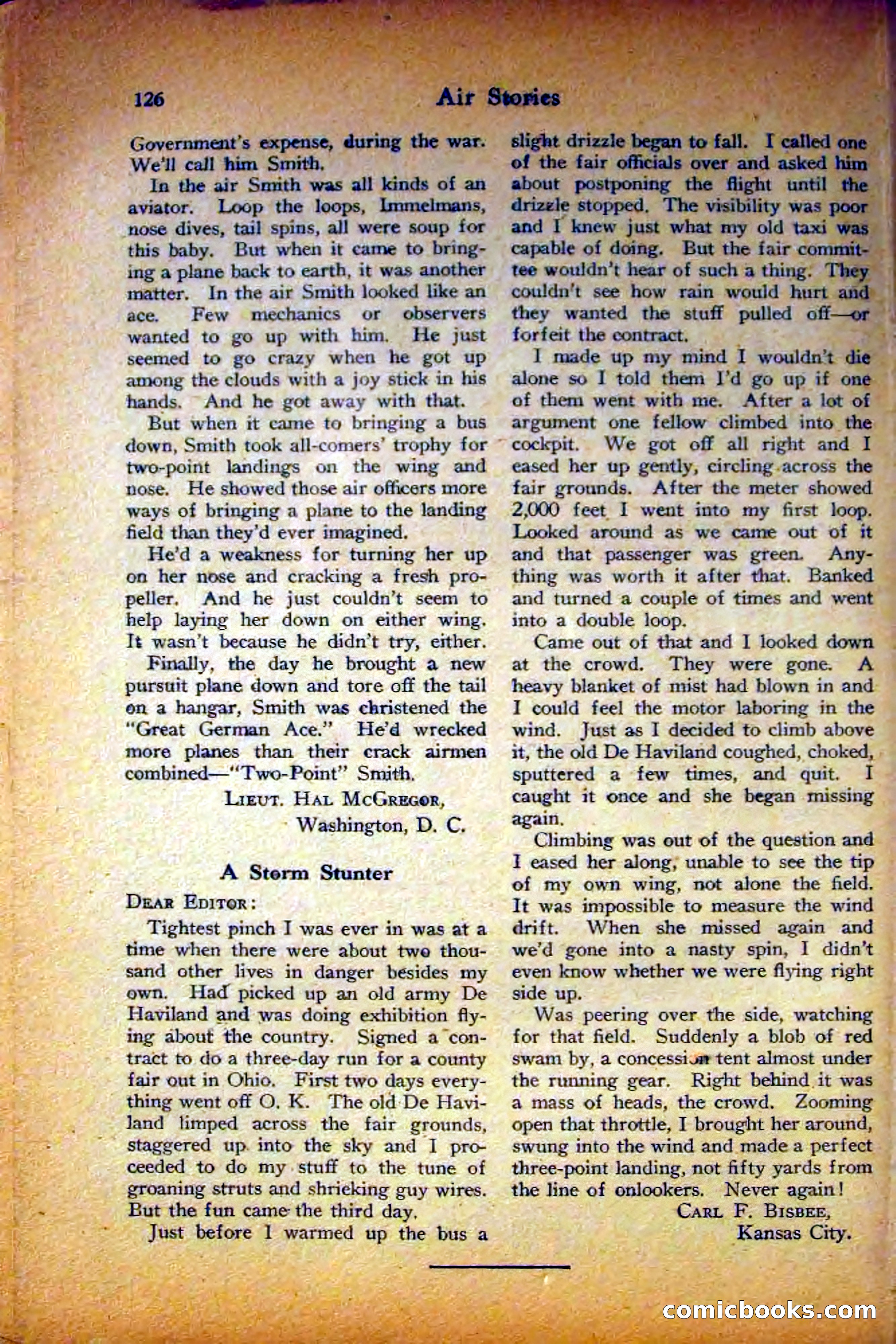 Air Stories, August 1927 — page 130 of 132