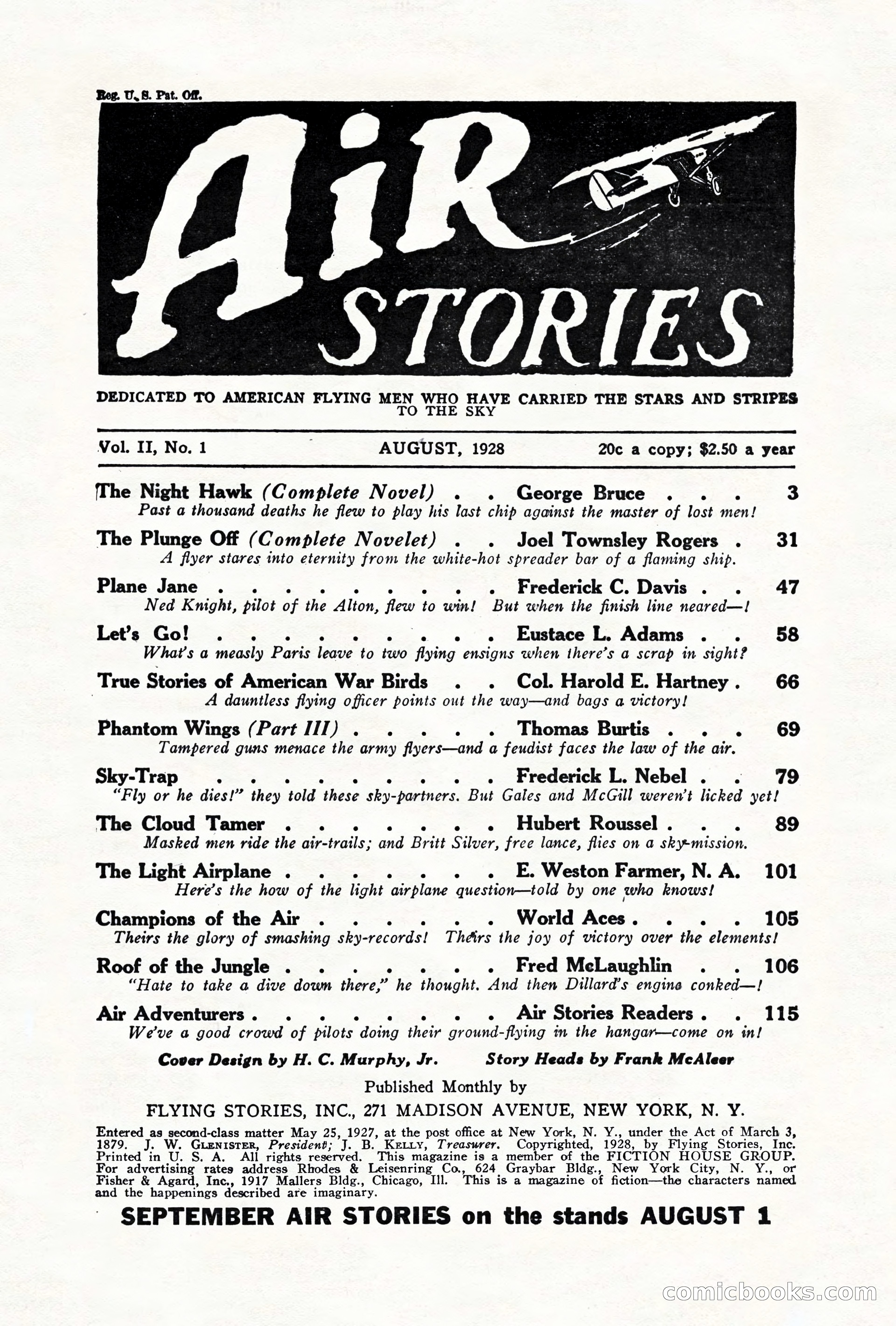 Air Stories, August 1928 — page 3 of 132
