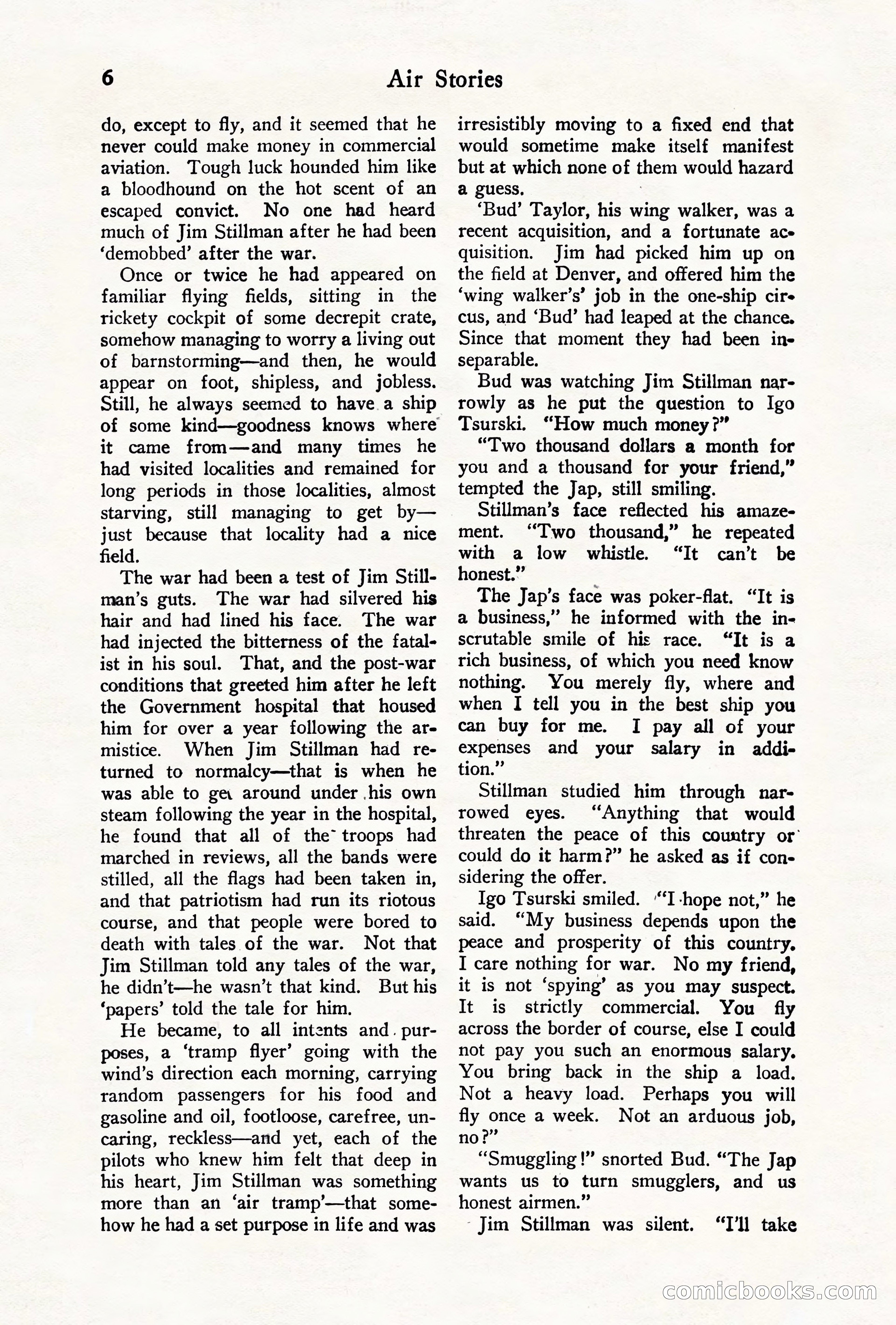 Air Stories, August 1928 — page 8 of 132