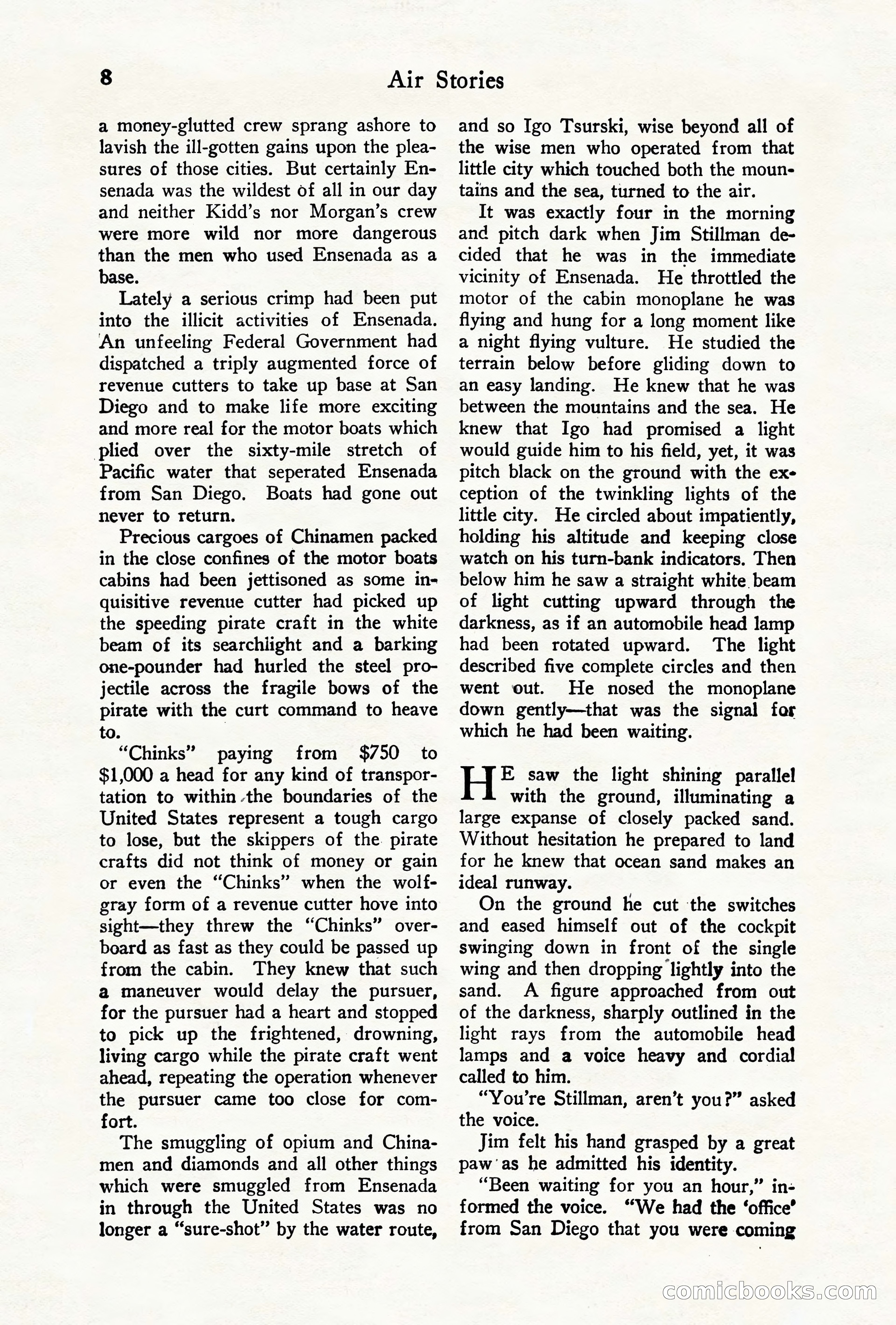 Air Stories, August 1928 — page 10 of 132