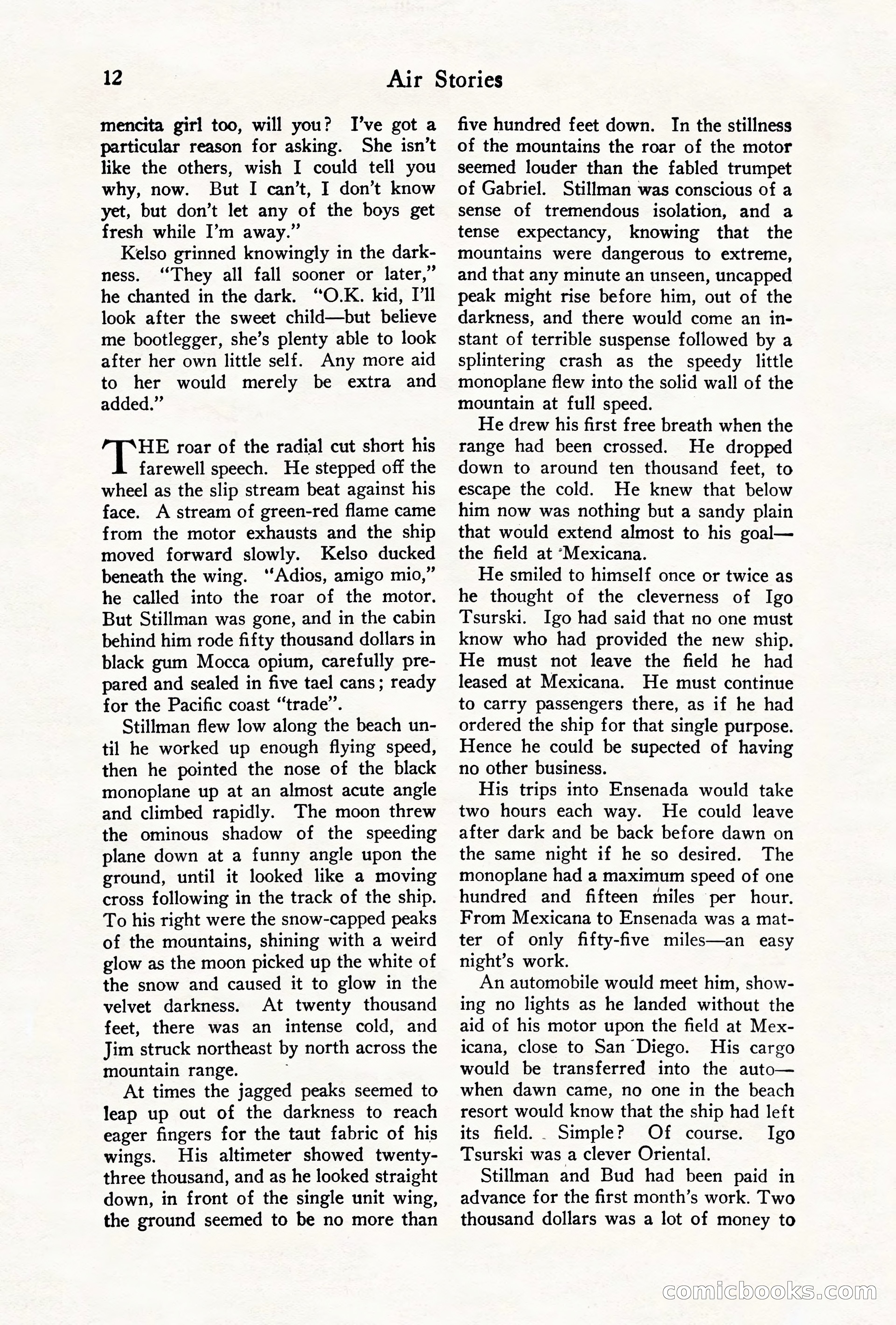 Air Stories, August 1928 — page 14 of 132