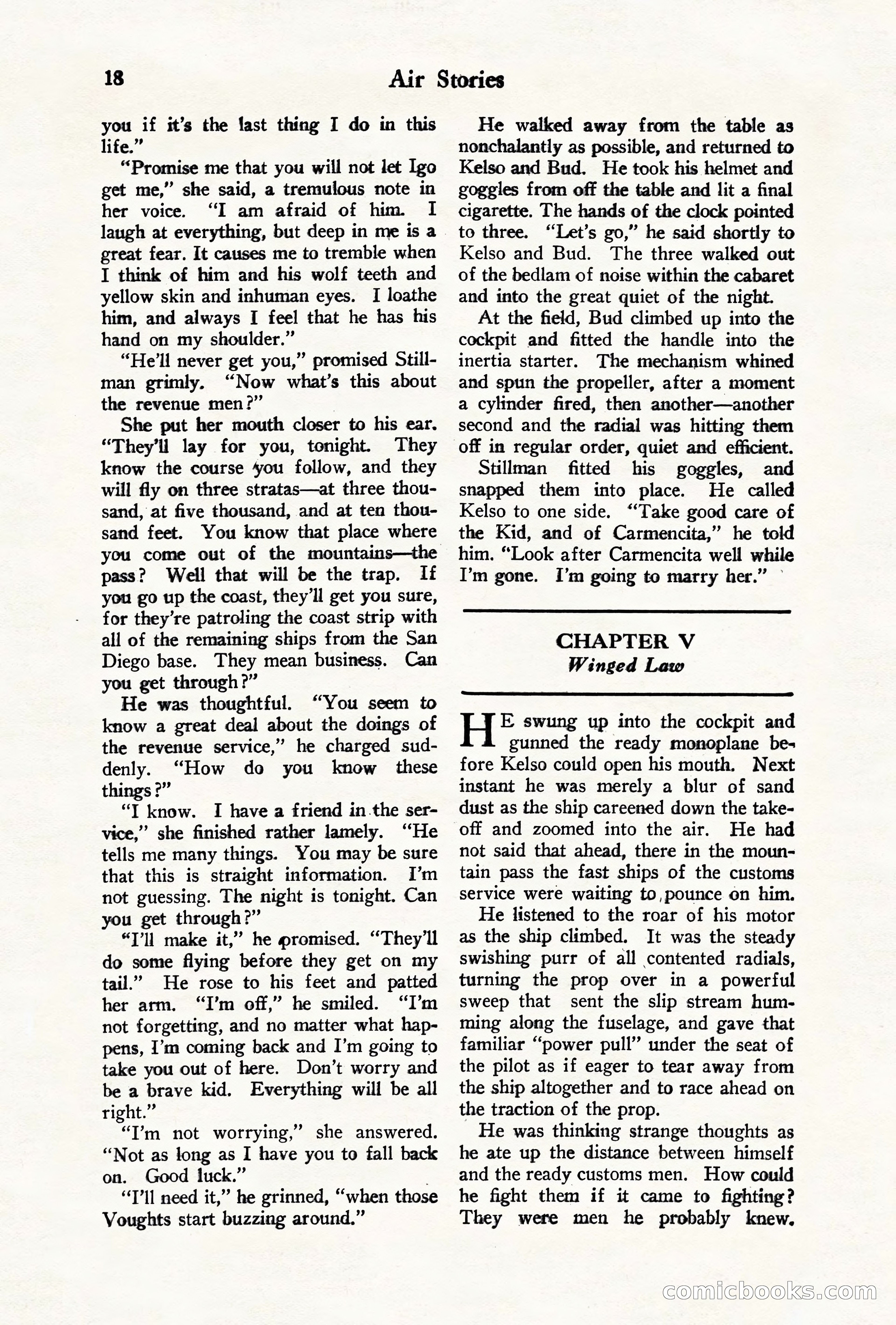 Air Stories, August 1928 — page 20 of 132