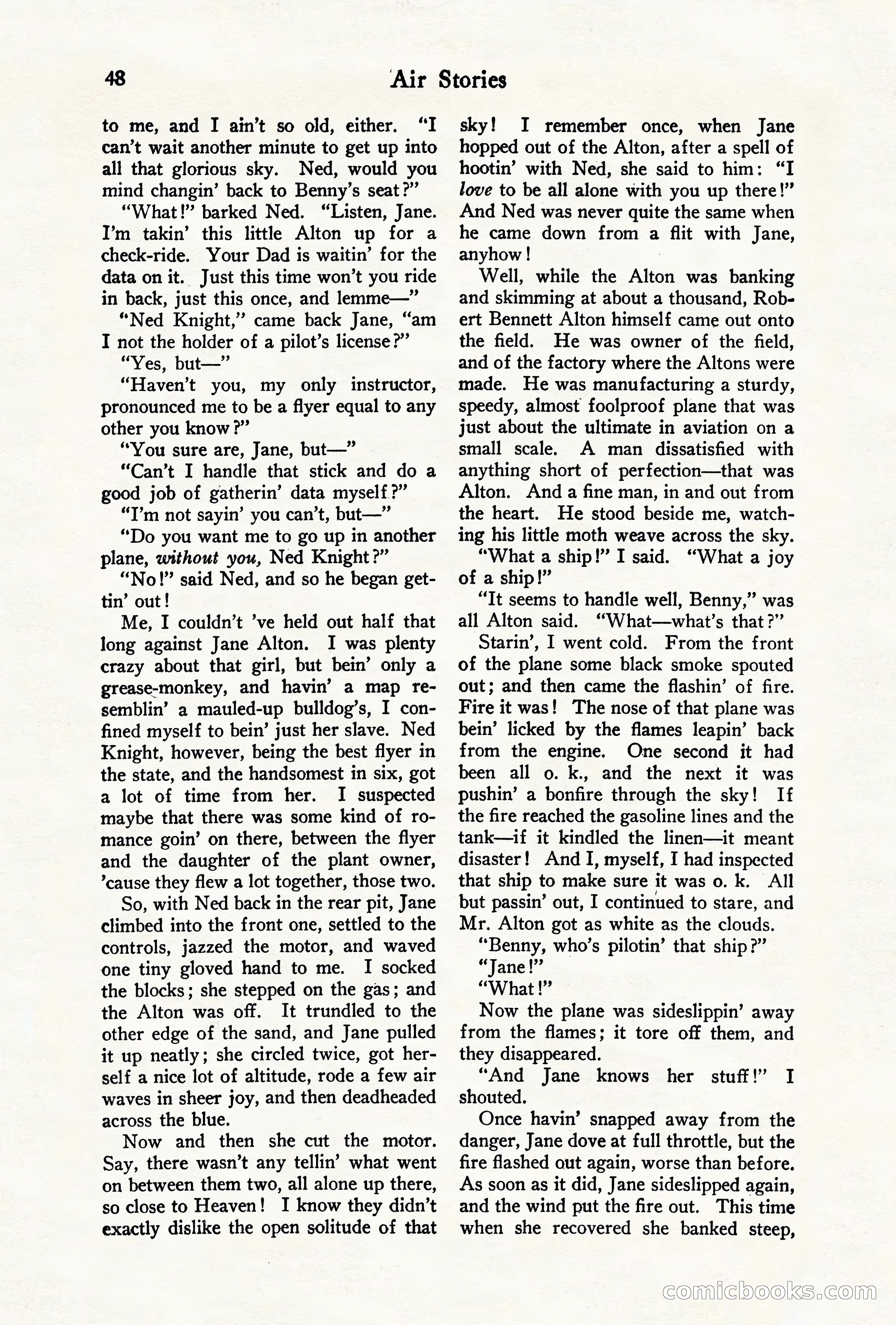 Air Stories, August 1928 — page 50 of 132