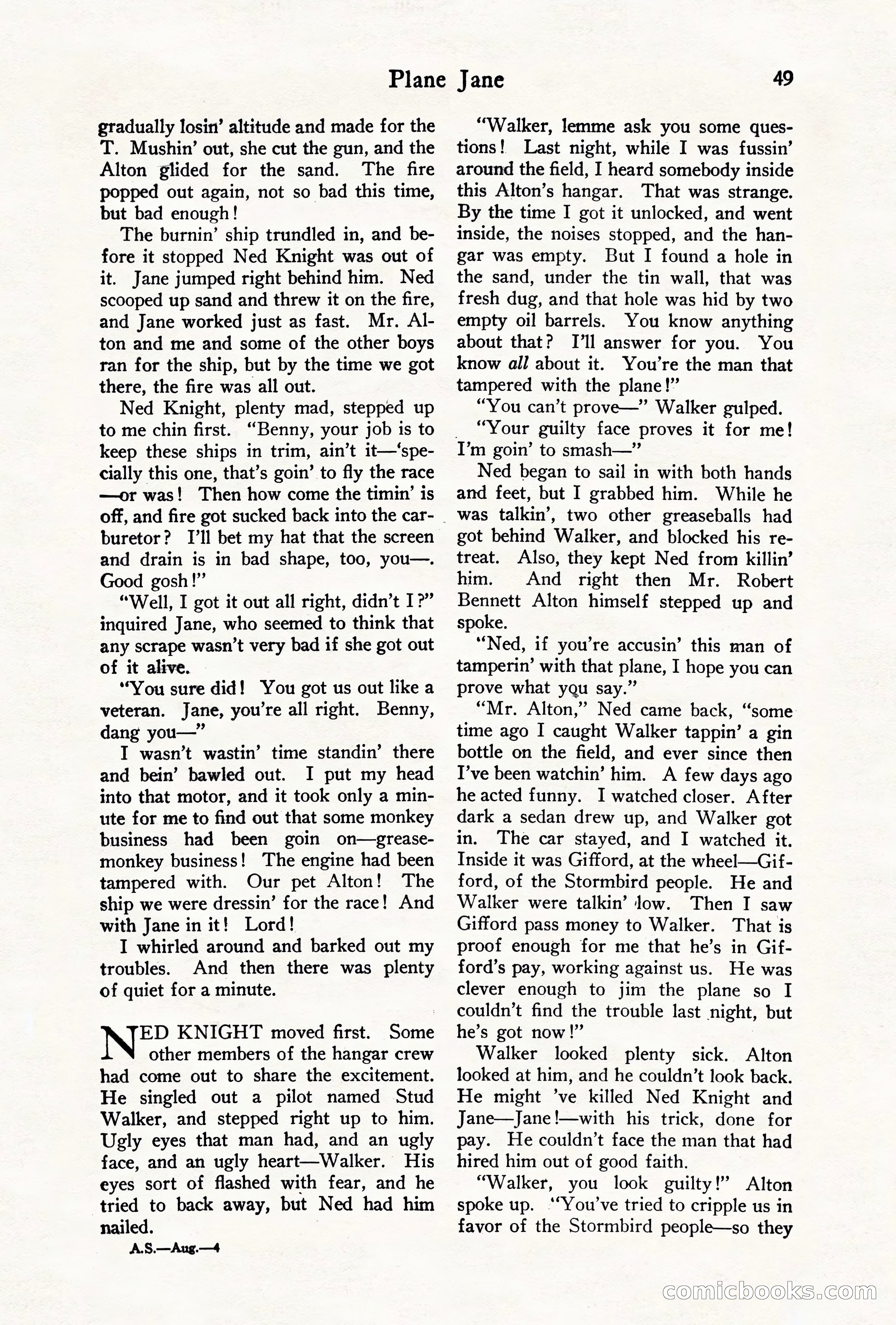 Air Stories, August 1928 — page 51 of 132
