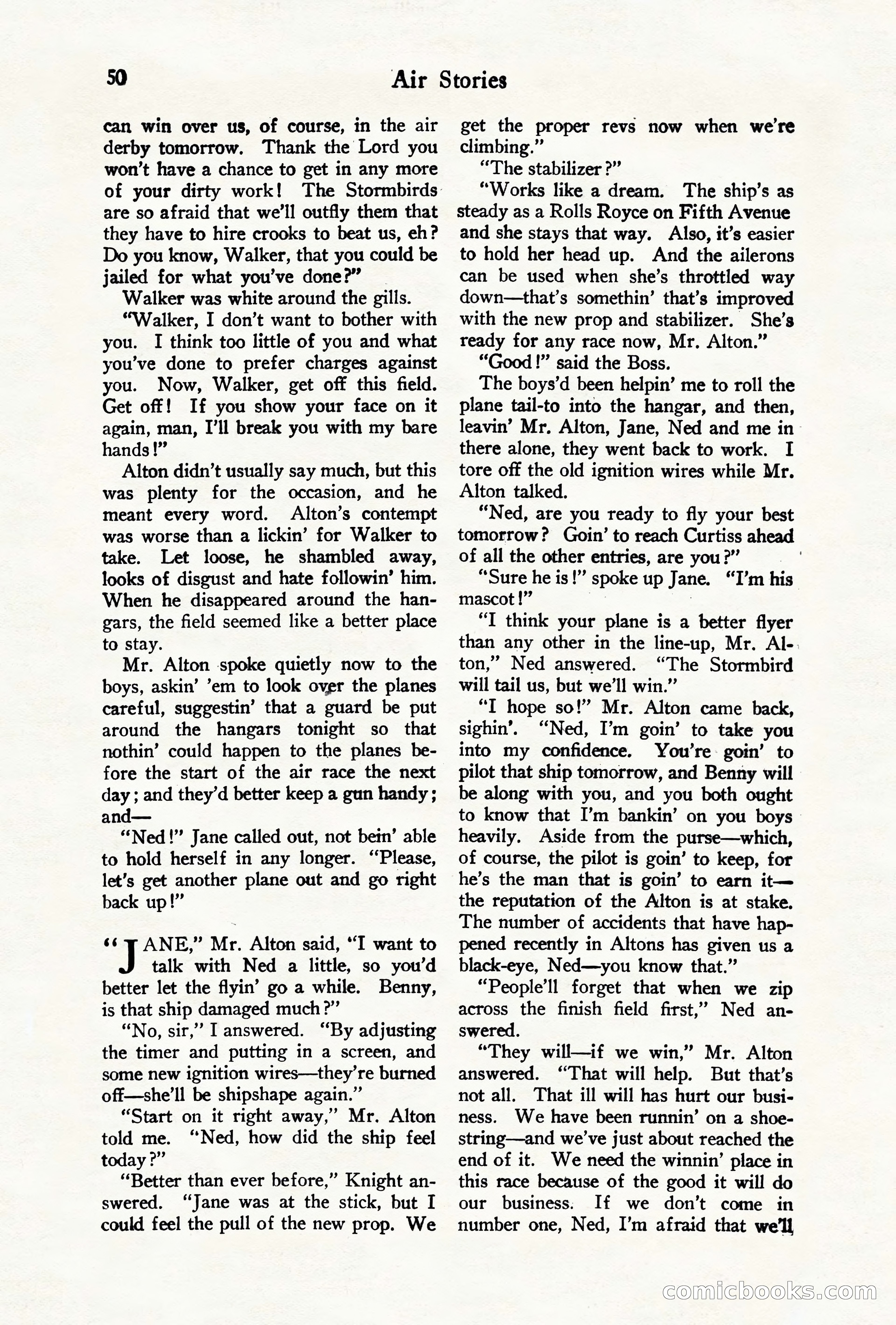 Air Stories, August 1928 — page 52 of 132