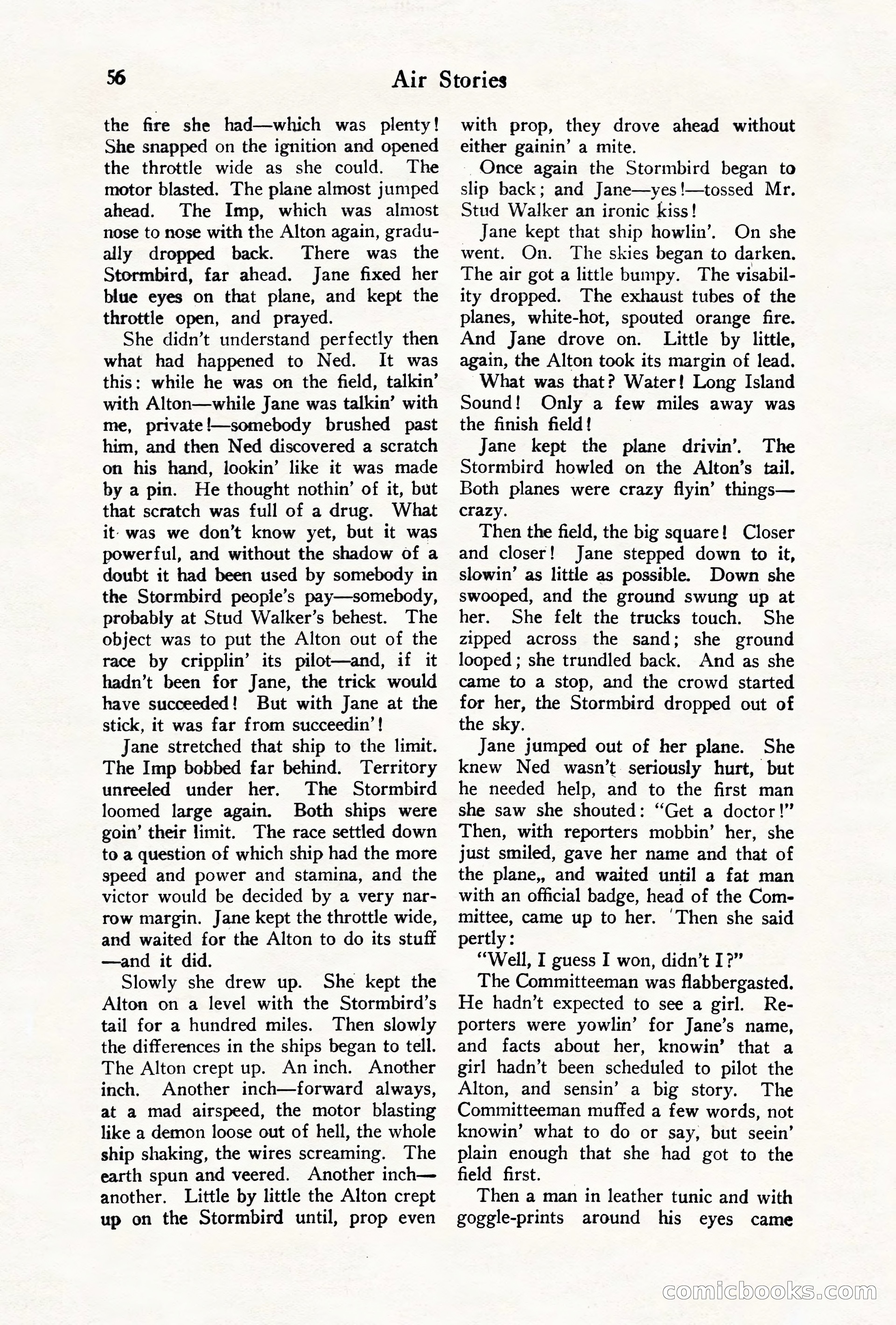 Air Stories, August 1928 — page 58 of 132