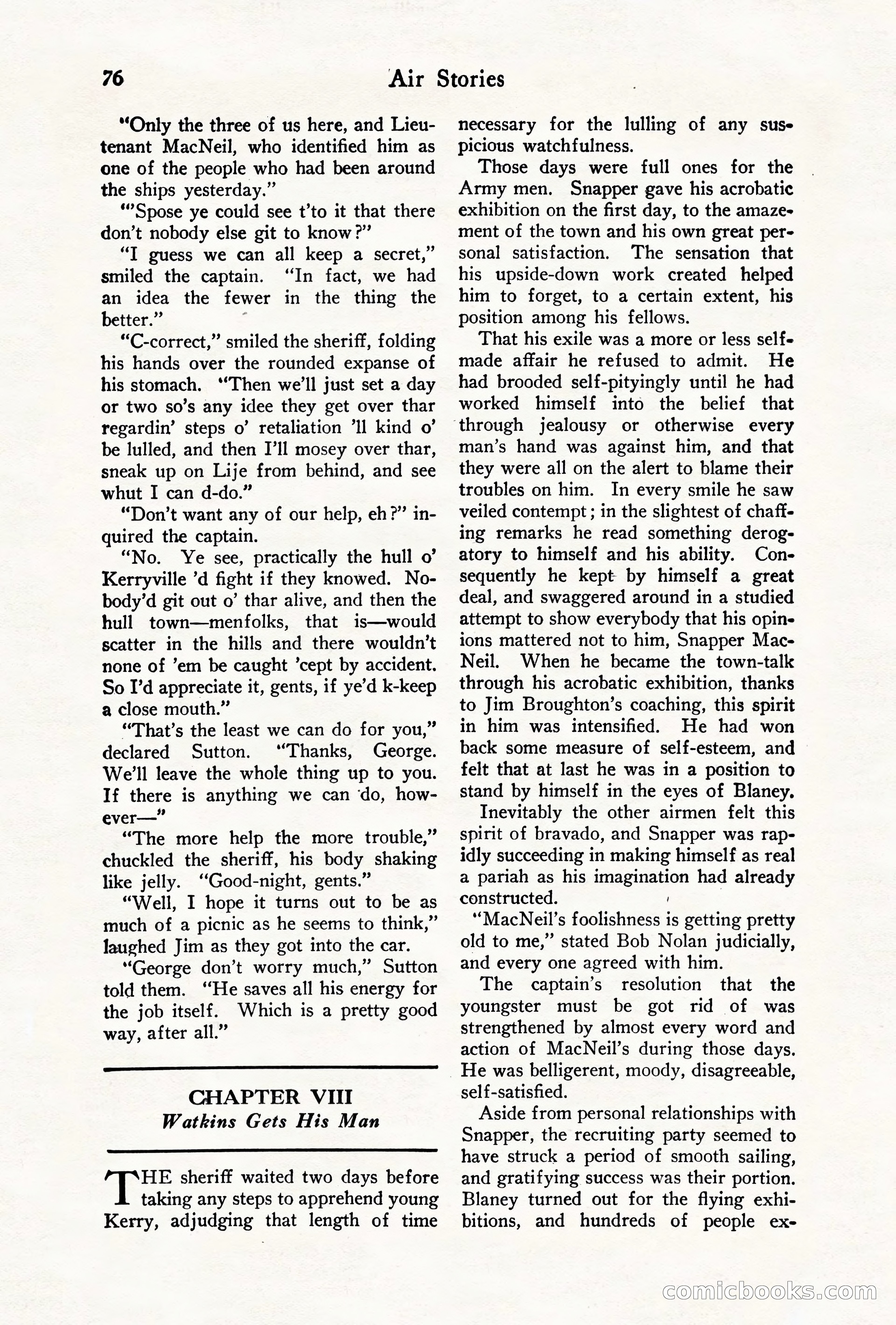 Air Stories, August 1928 — page 78 of 132