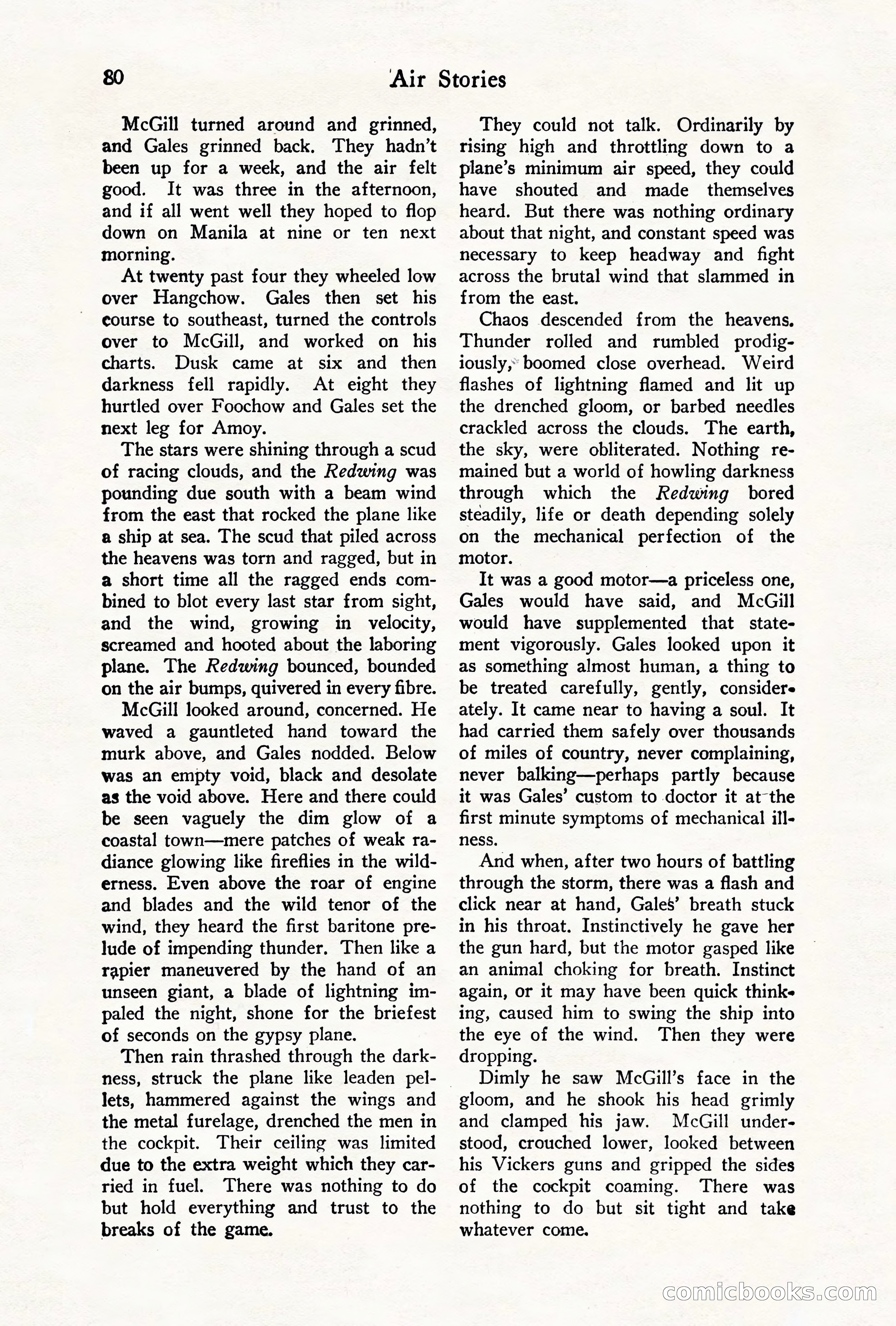 Air Stories, August 1928 — page 82 of 132