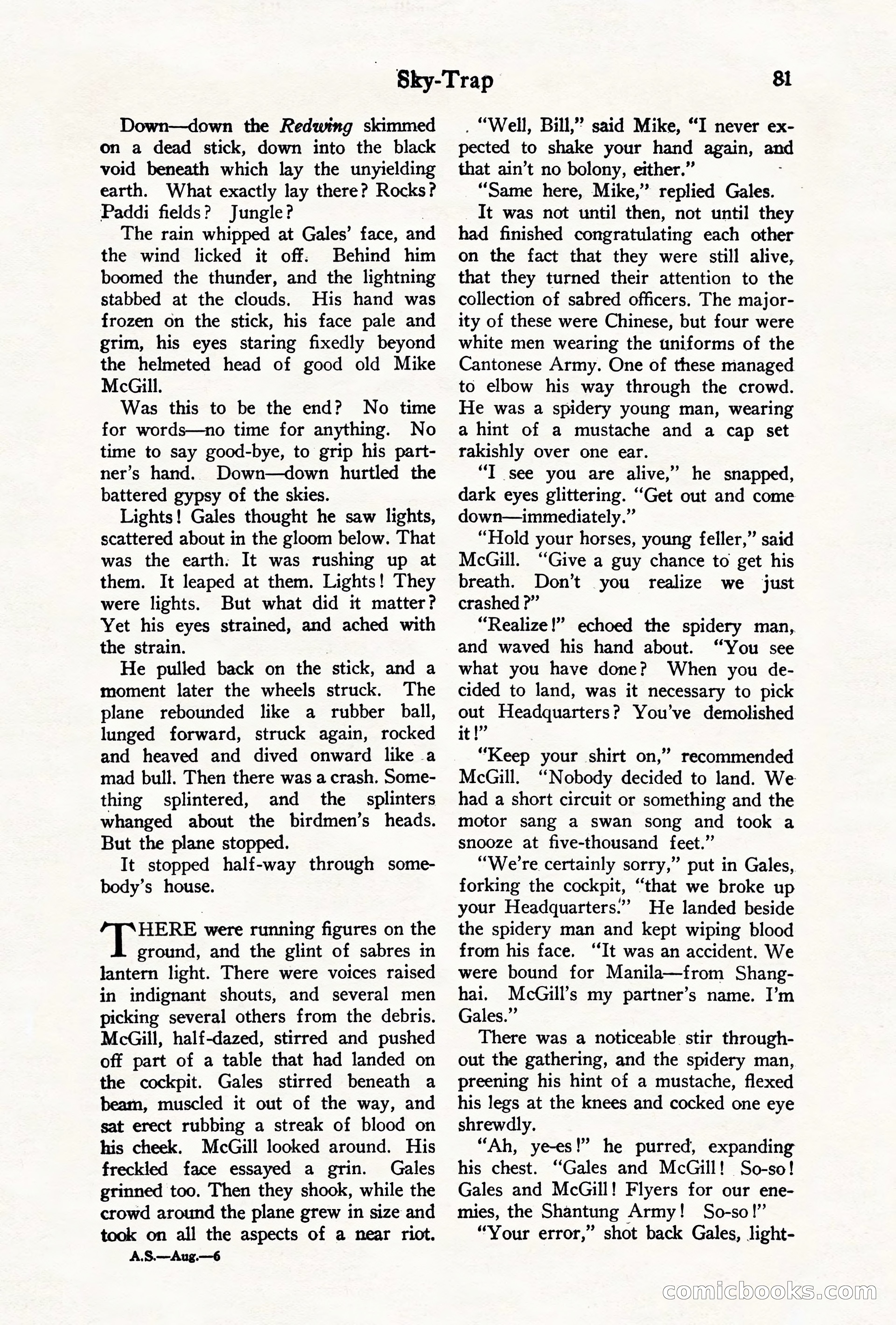 Air Stories, August 1928 — page 83 of 132