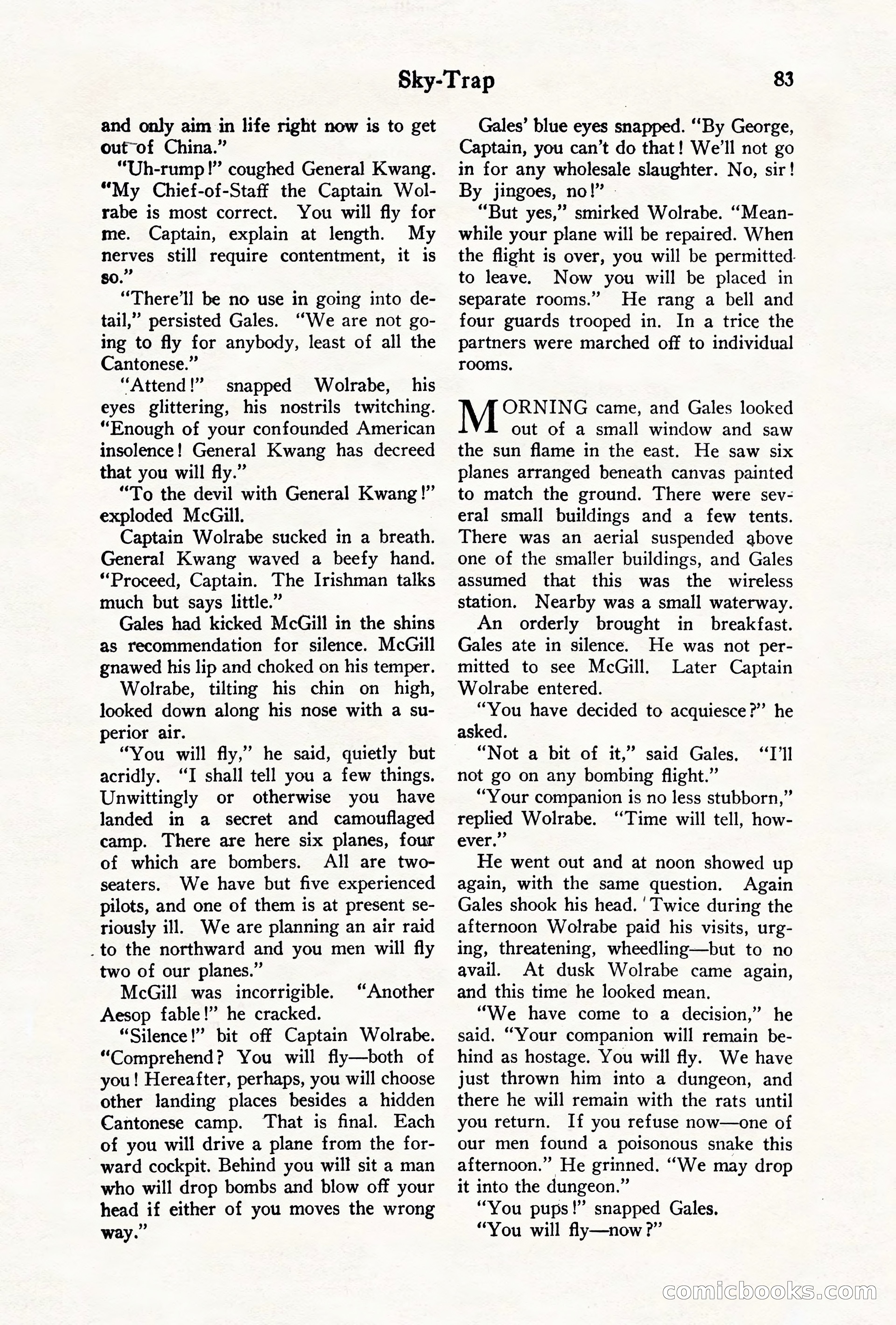 Air Stories, August 1928 — page 85 of 132