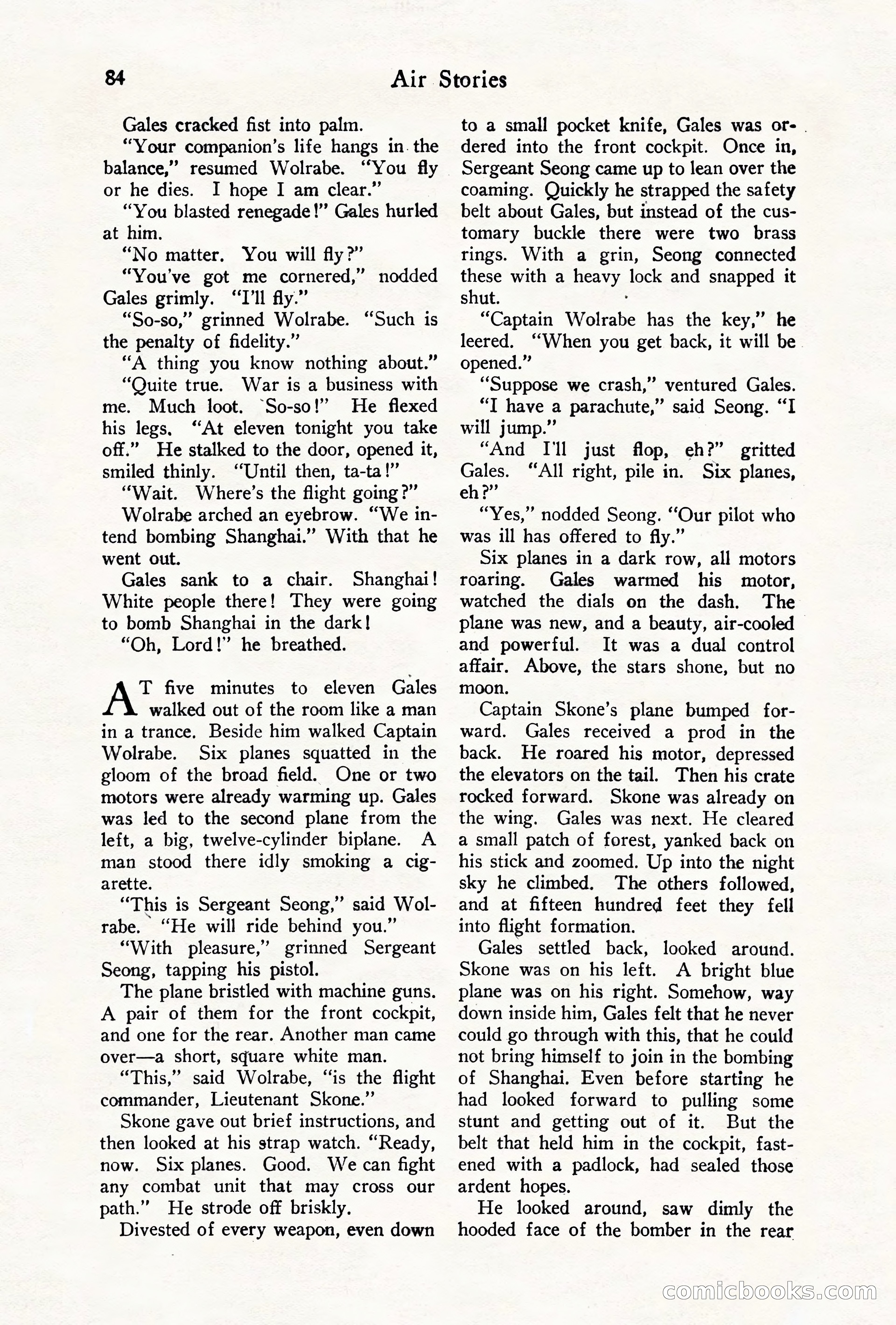 Air Stories, August 1928 — page 86 of 132