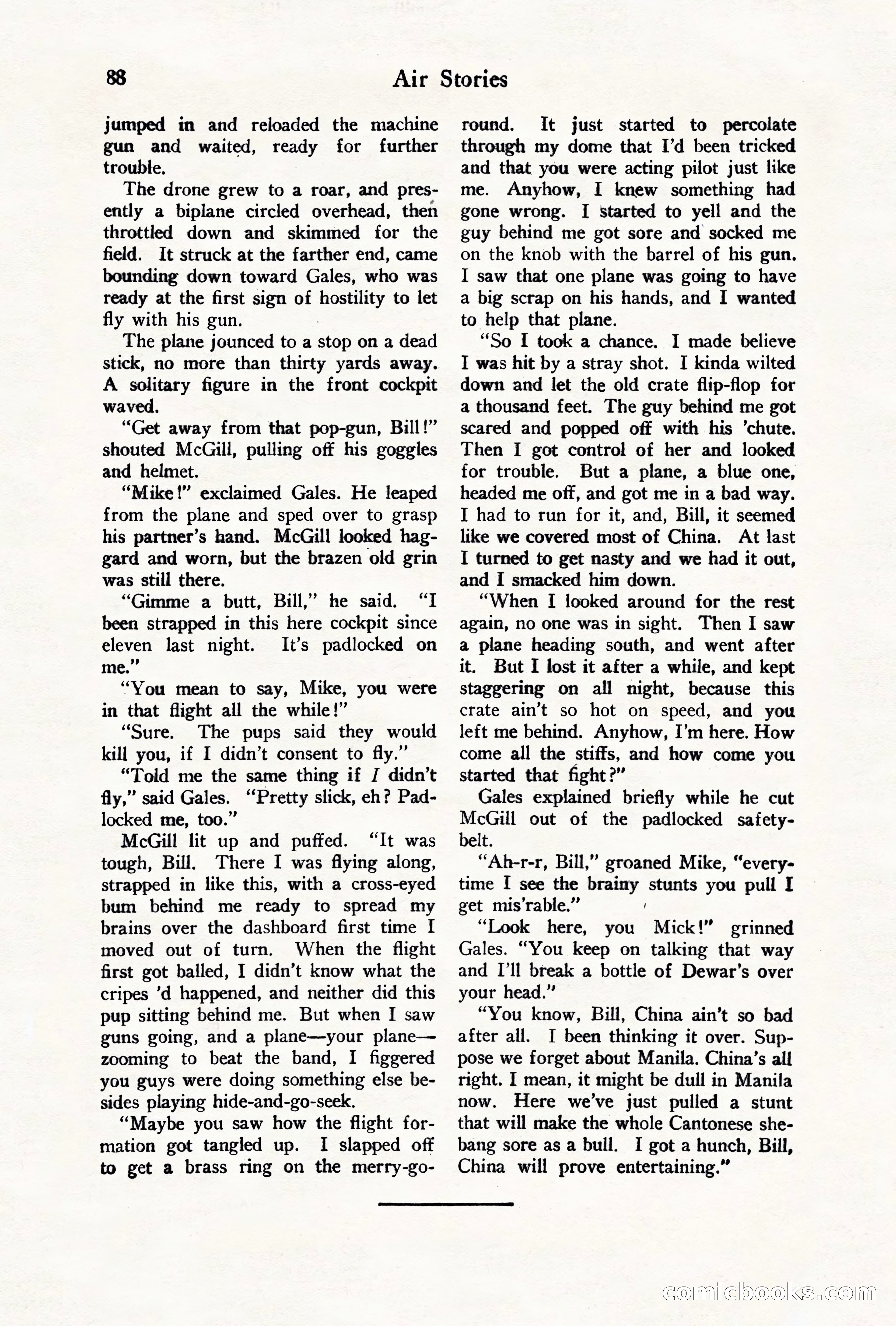 Air Stories, August 1928 — page 90 of 132