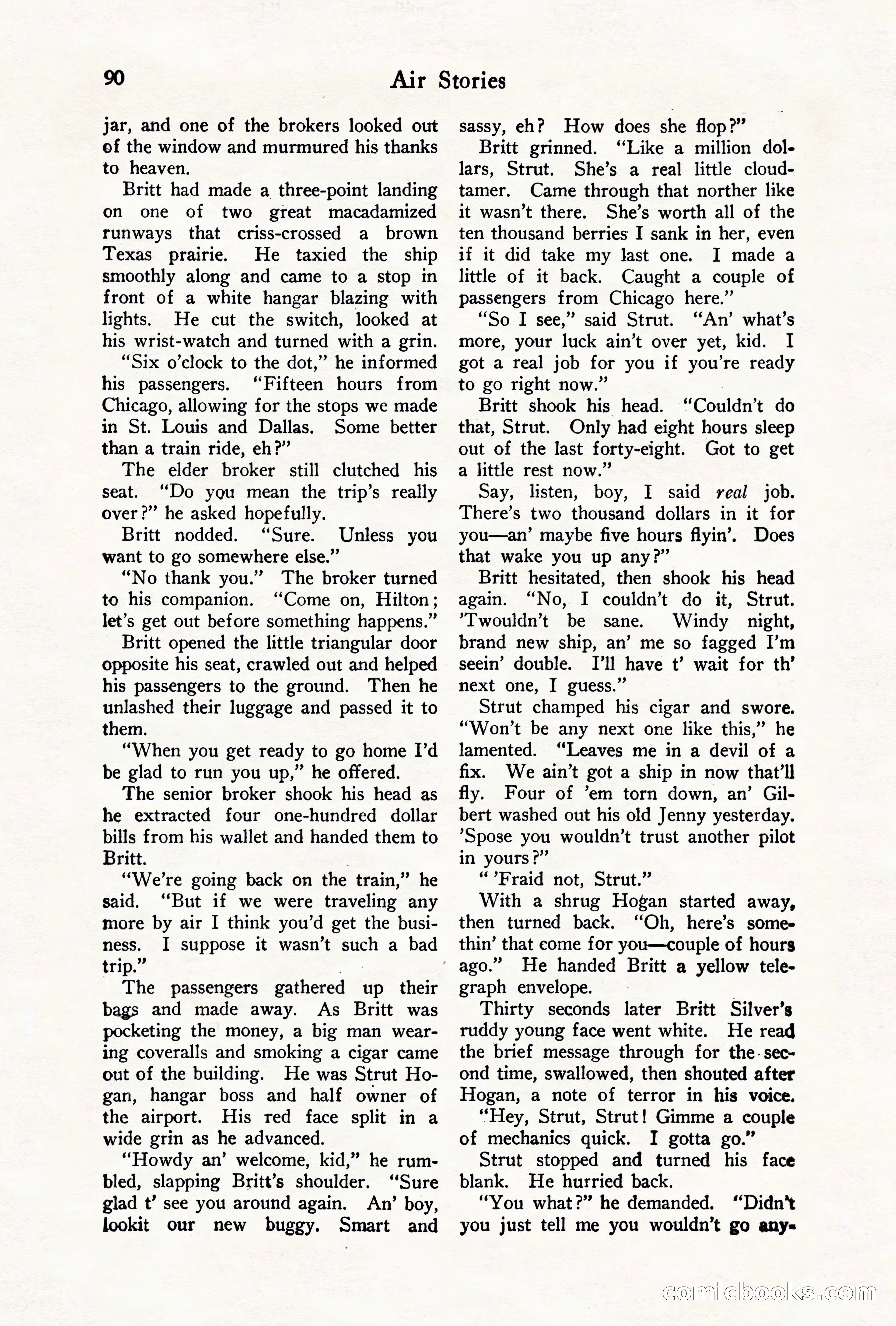 Air Stories, August 1928 — page 92 of 132