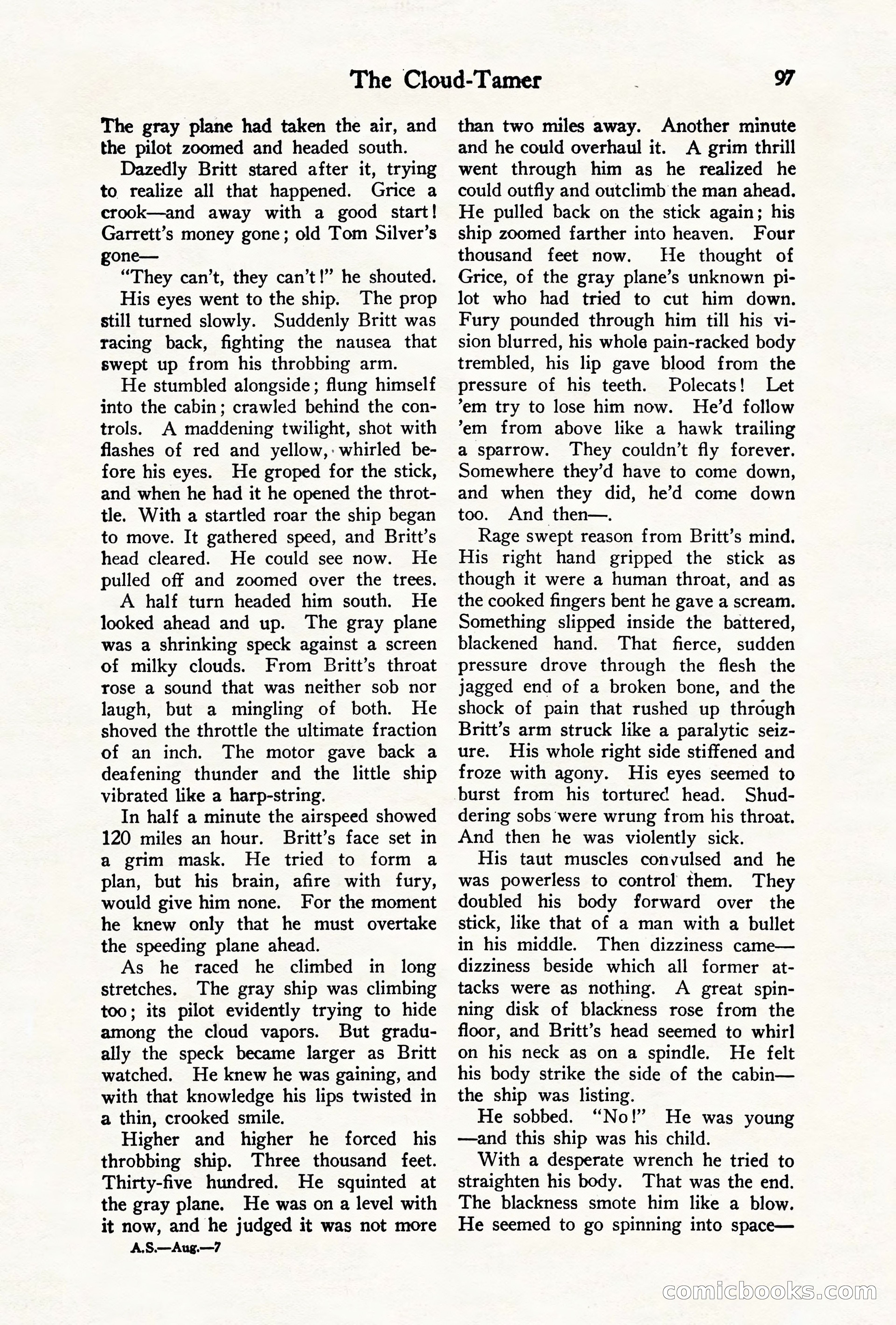 Air Stories, August 1928 — page 99 of 132