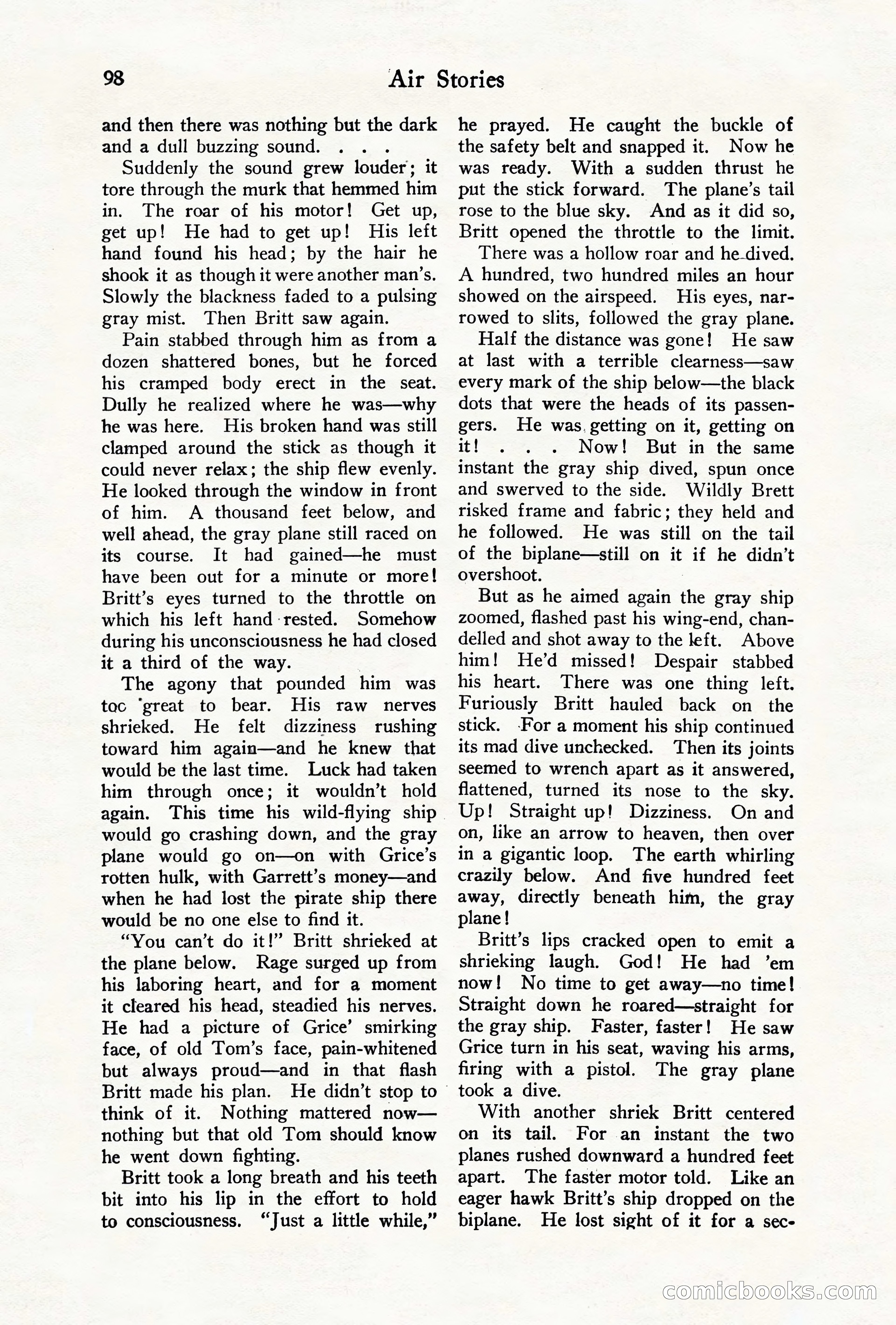 Air Stories, August 1928 — page 100 of 132