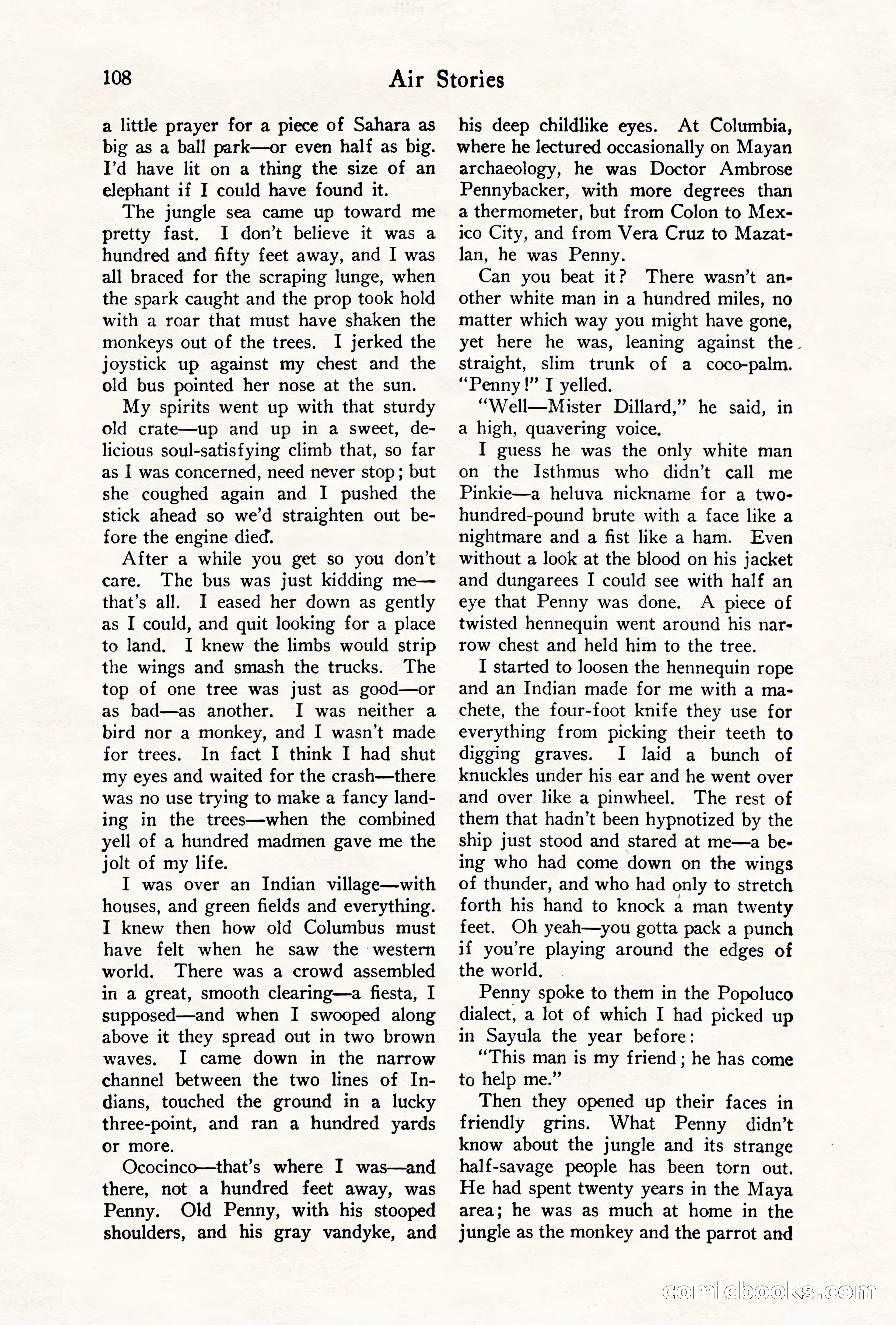 Air Stories, August 1928 — page 110 of 132