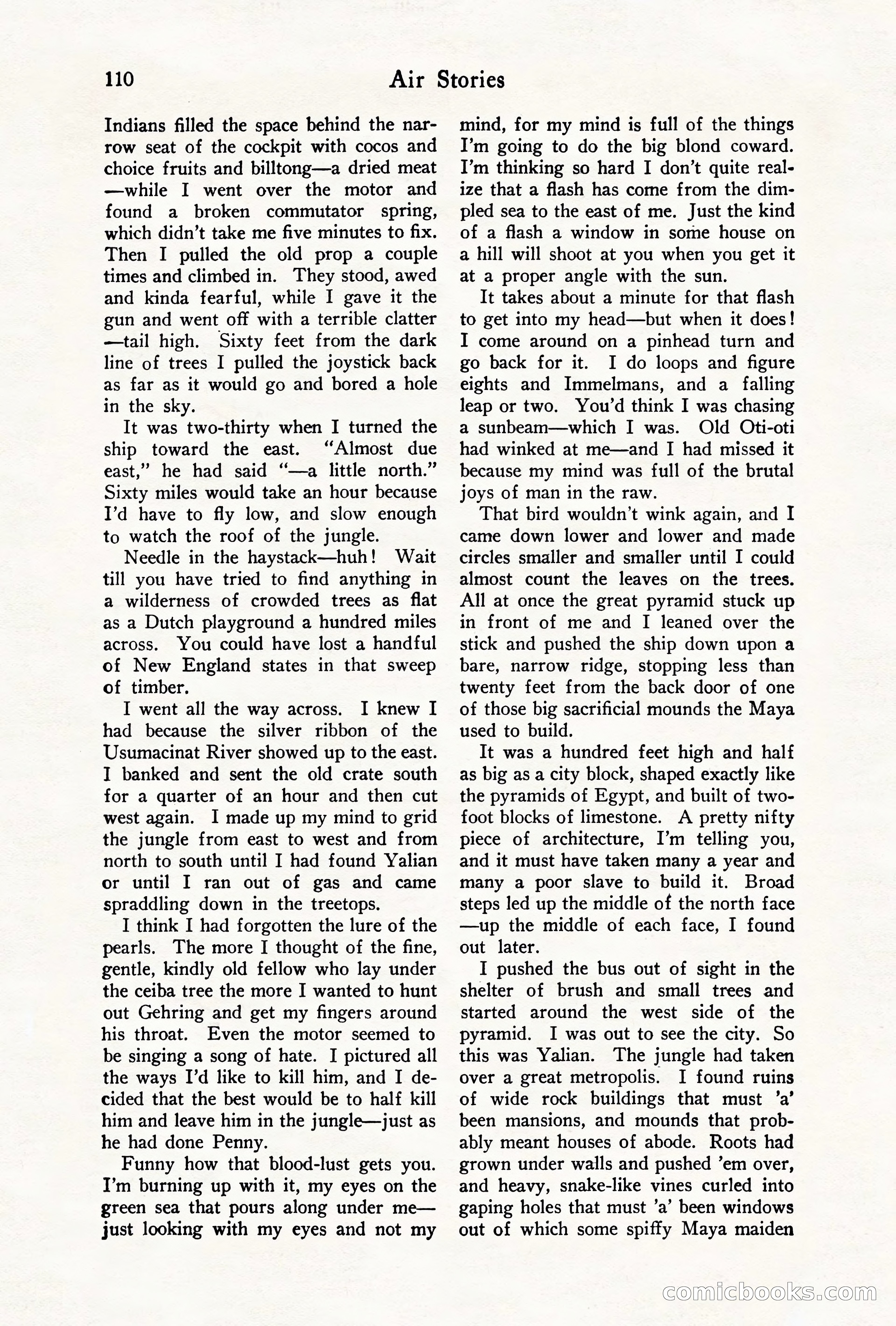 Air Stories, August 1928 — page 112 of 132