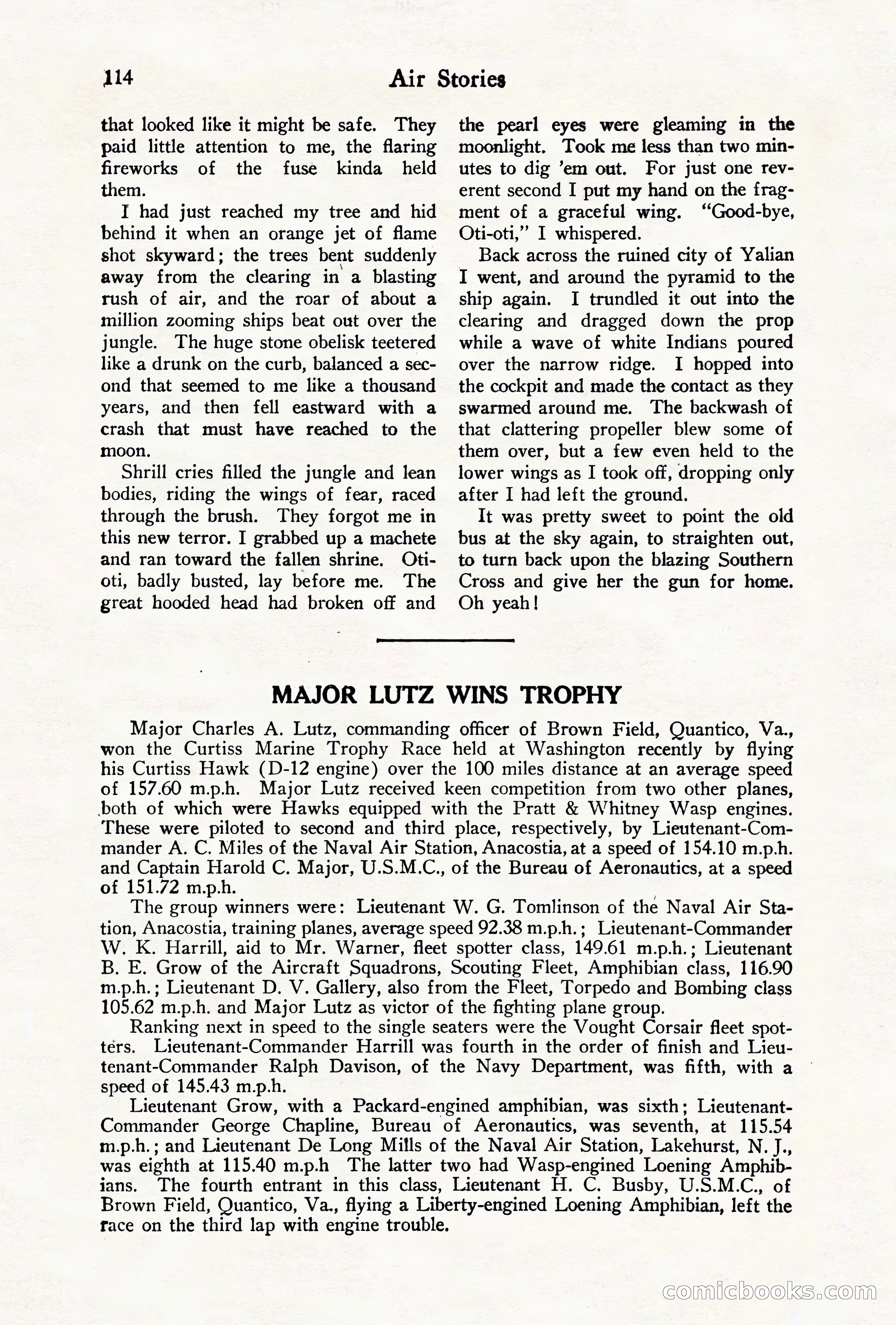 Air Stories, August 1928 — page 116 of 132