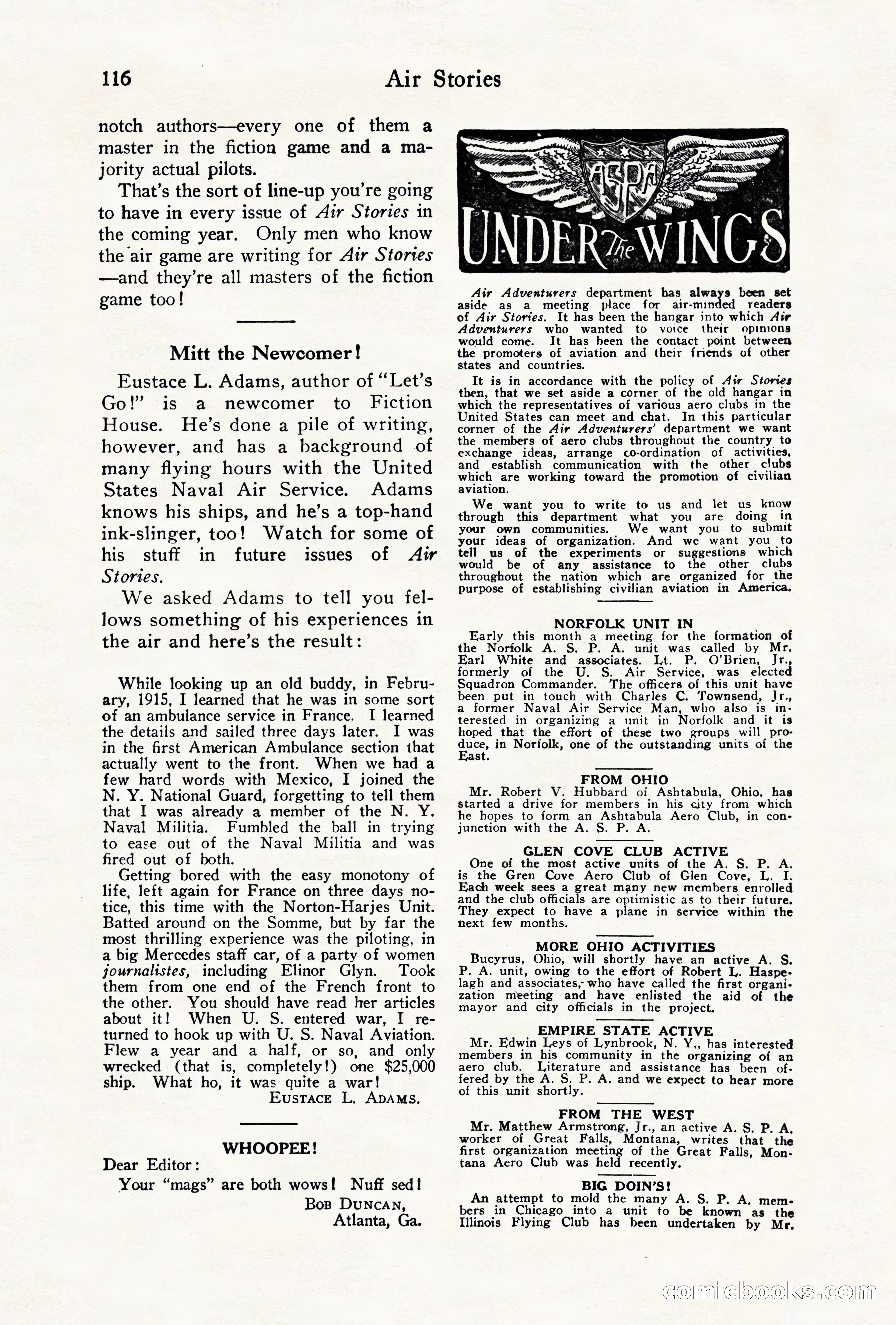 Air Stories, August 1928 — page 118 of 132