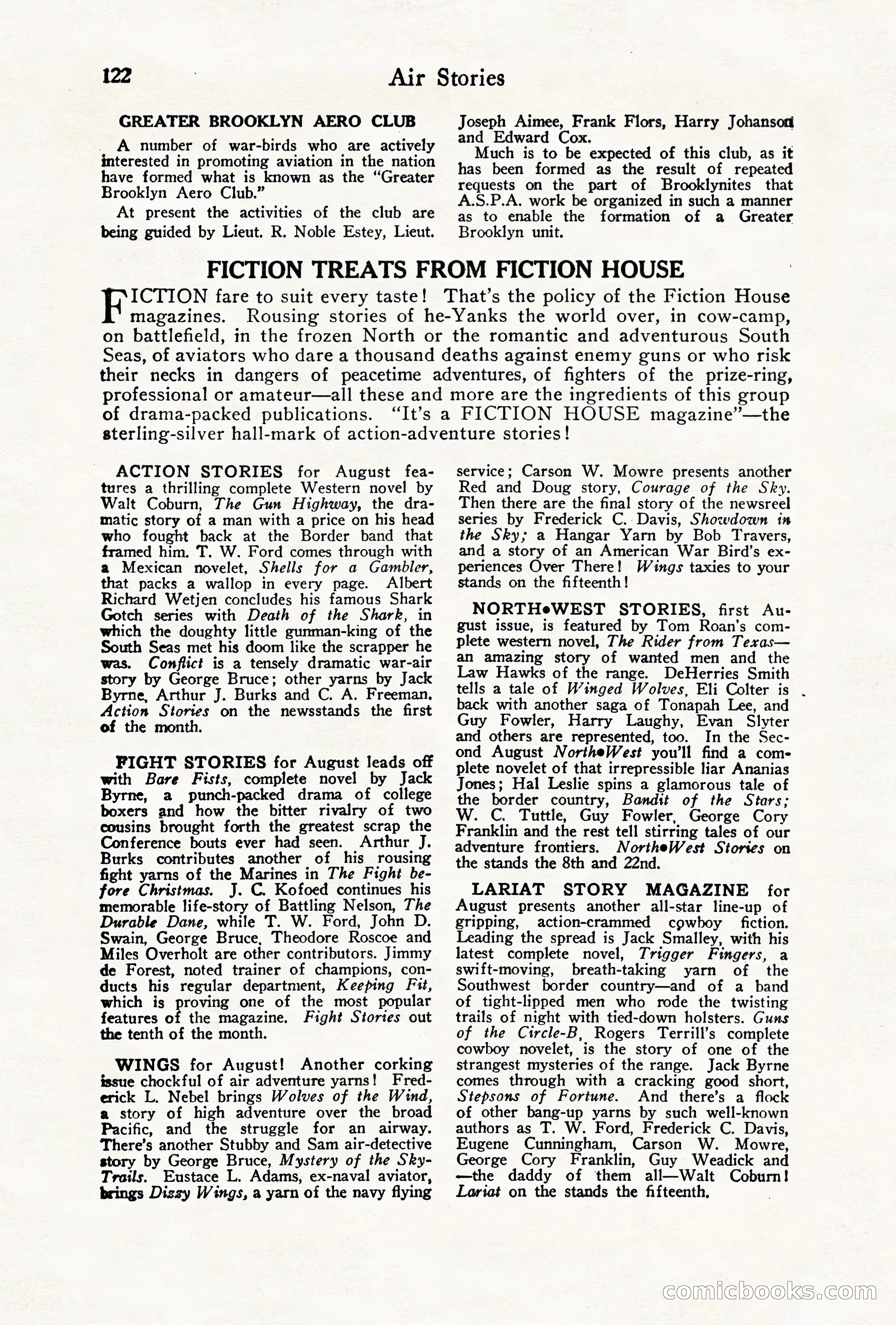 Air Stories, August 1928 — page 124 of 132