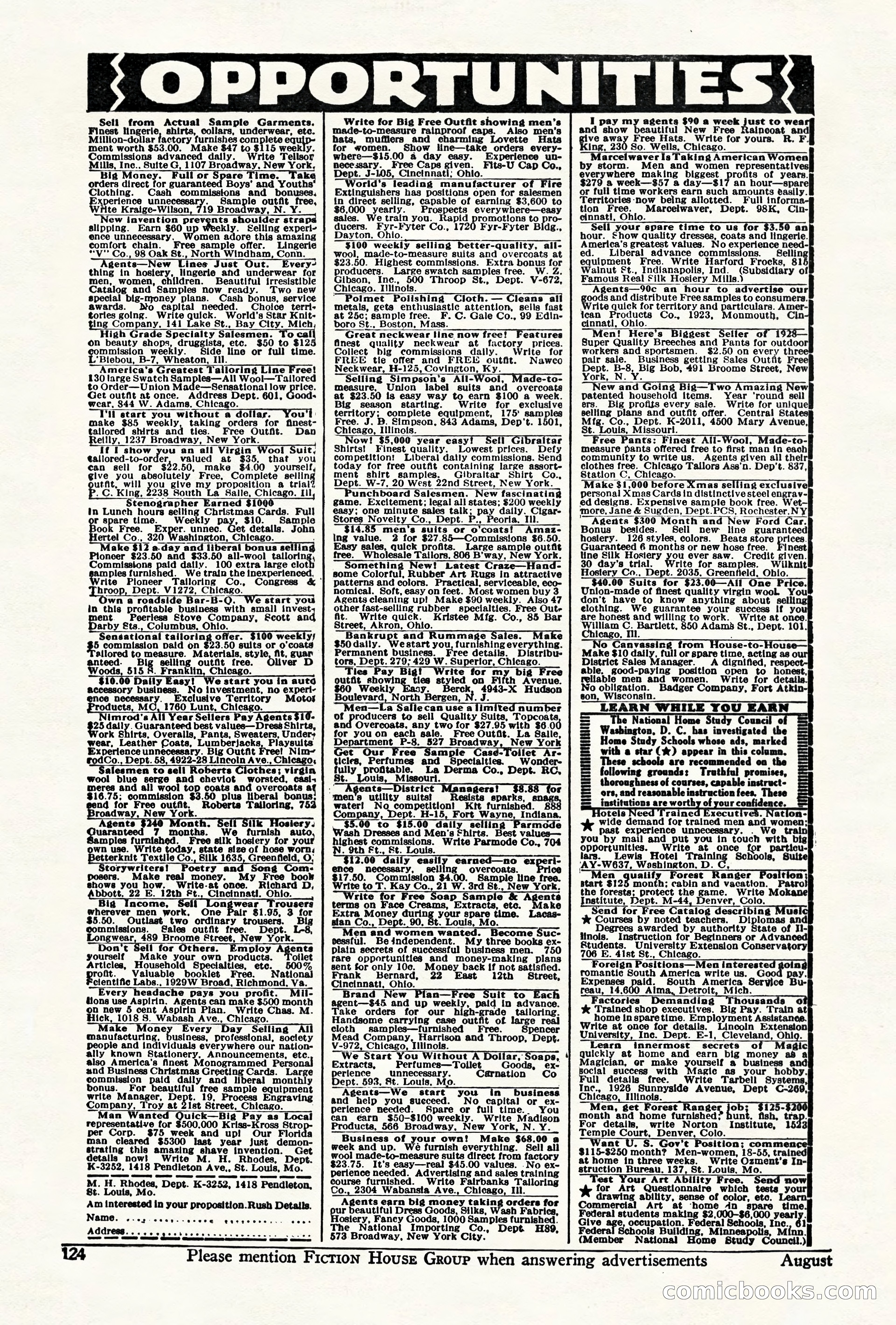 Air Stories, August 1928 — page 126 of 132