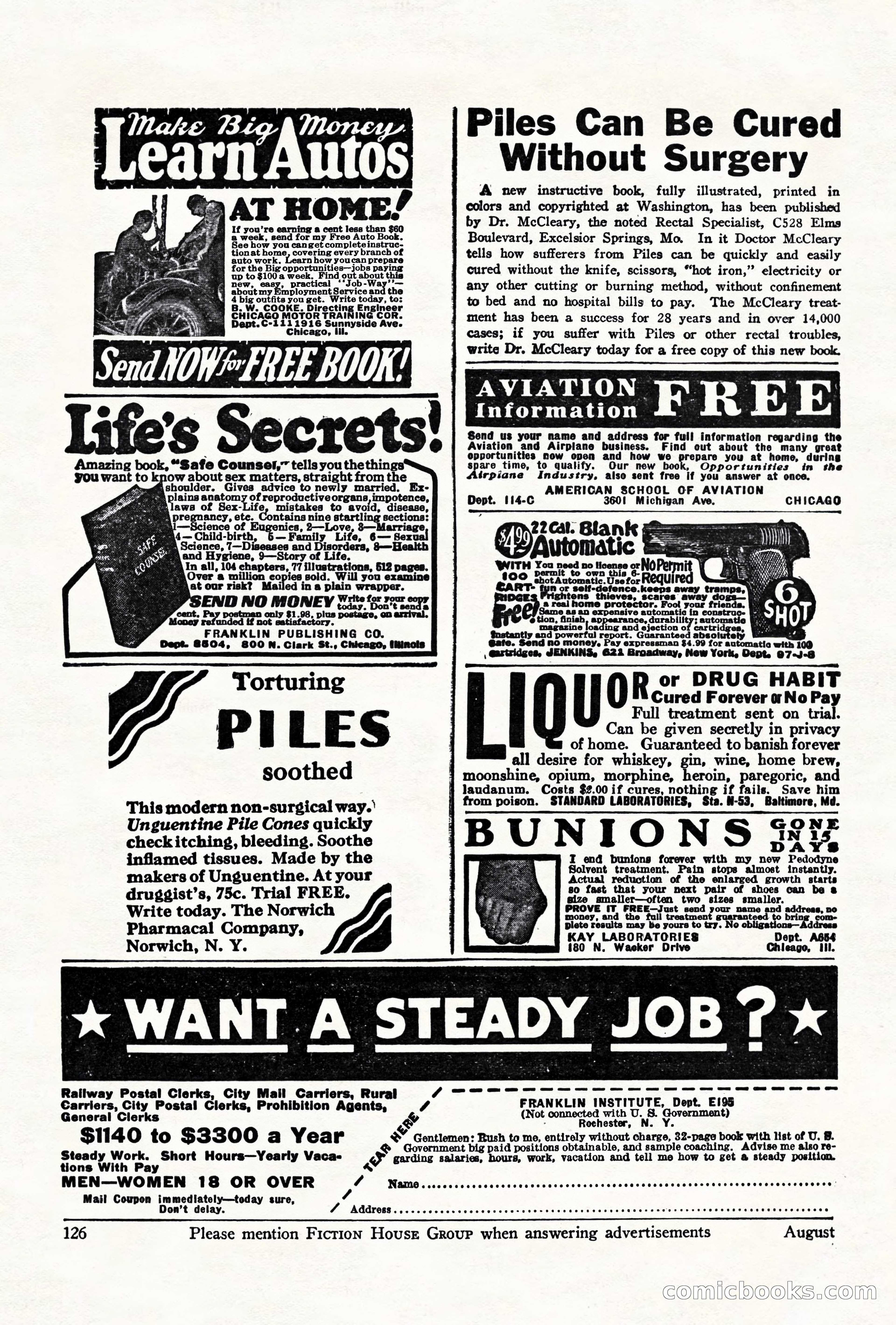 Air Stories, August 1928 — page 128 of 132