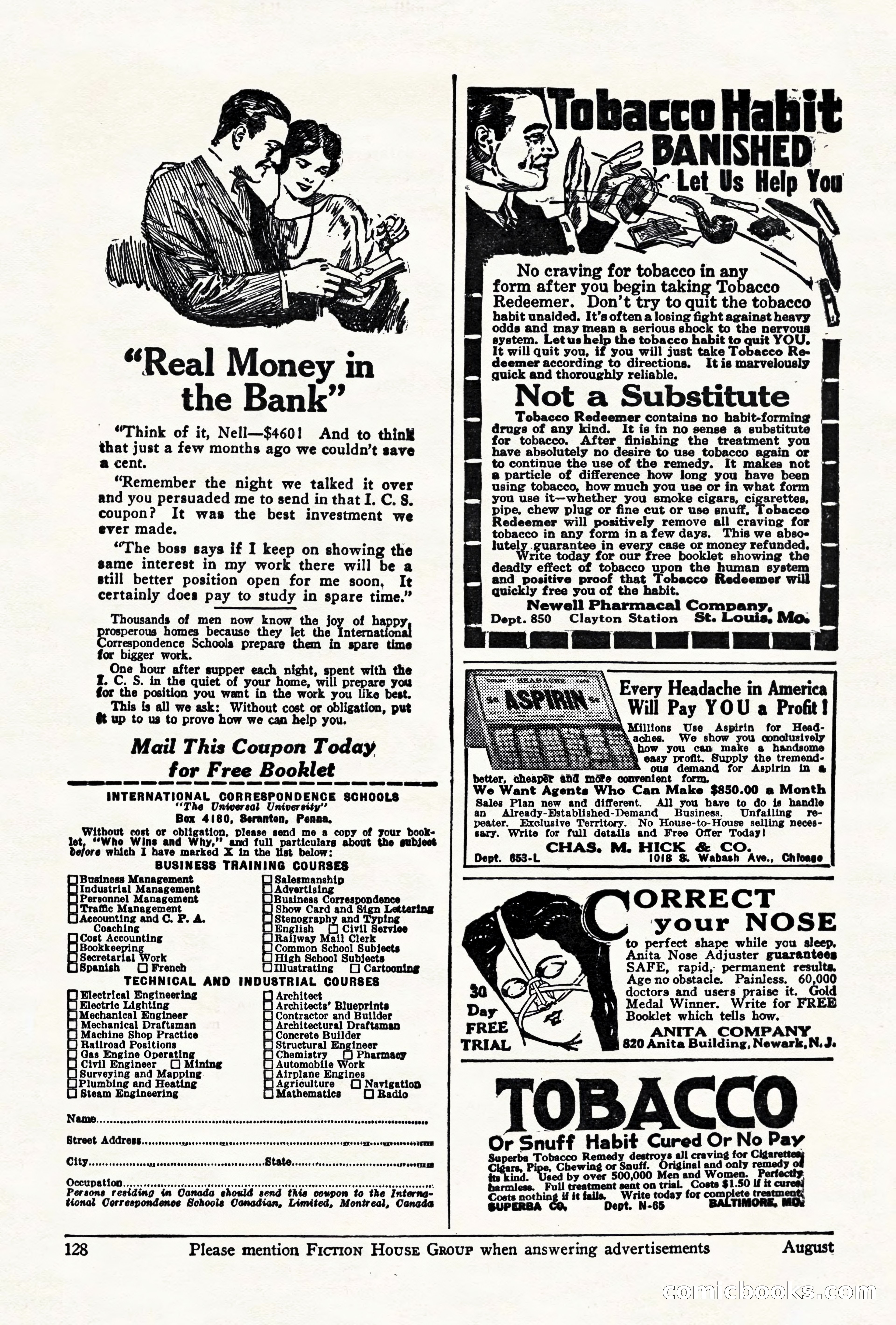 Air Stories, August 1928 — page 130 of 132