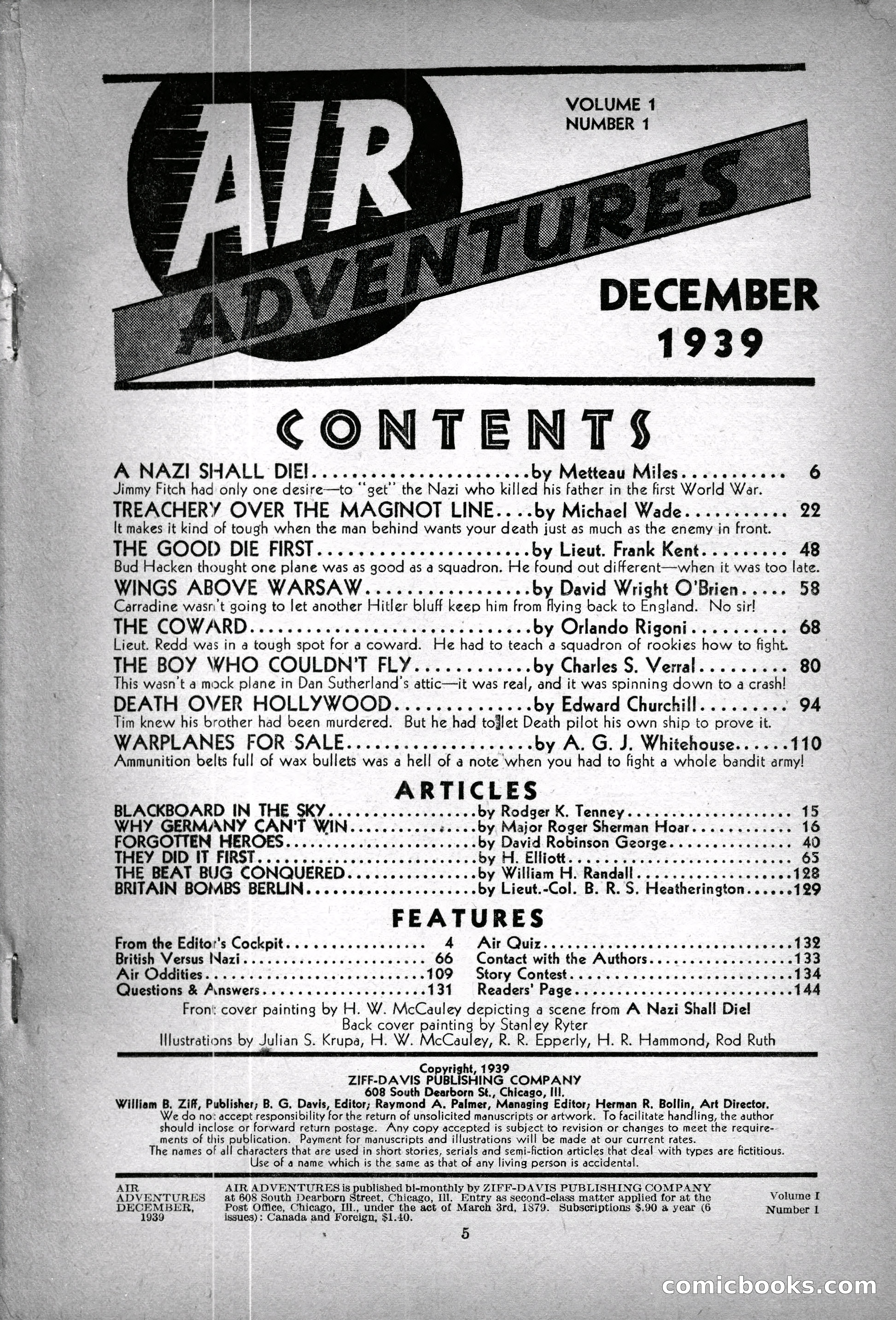 Air Adventures, December 1939 — page 5 of 148